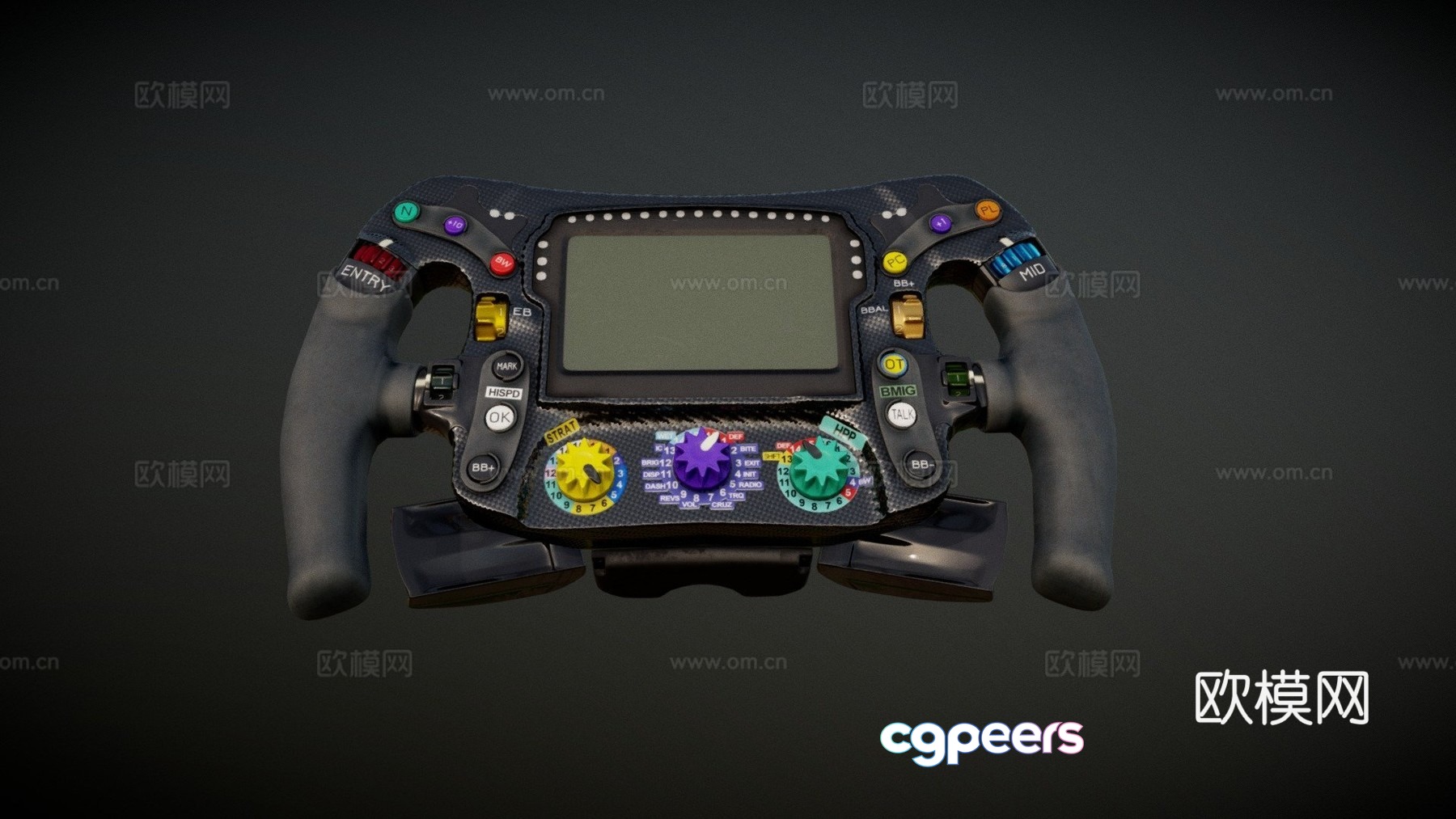 Game steering wheel 3d model Game steering wheel 3d model