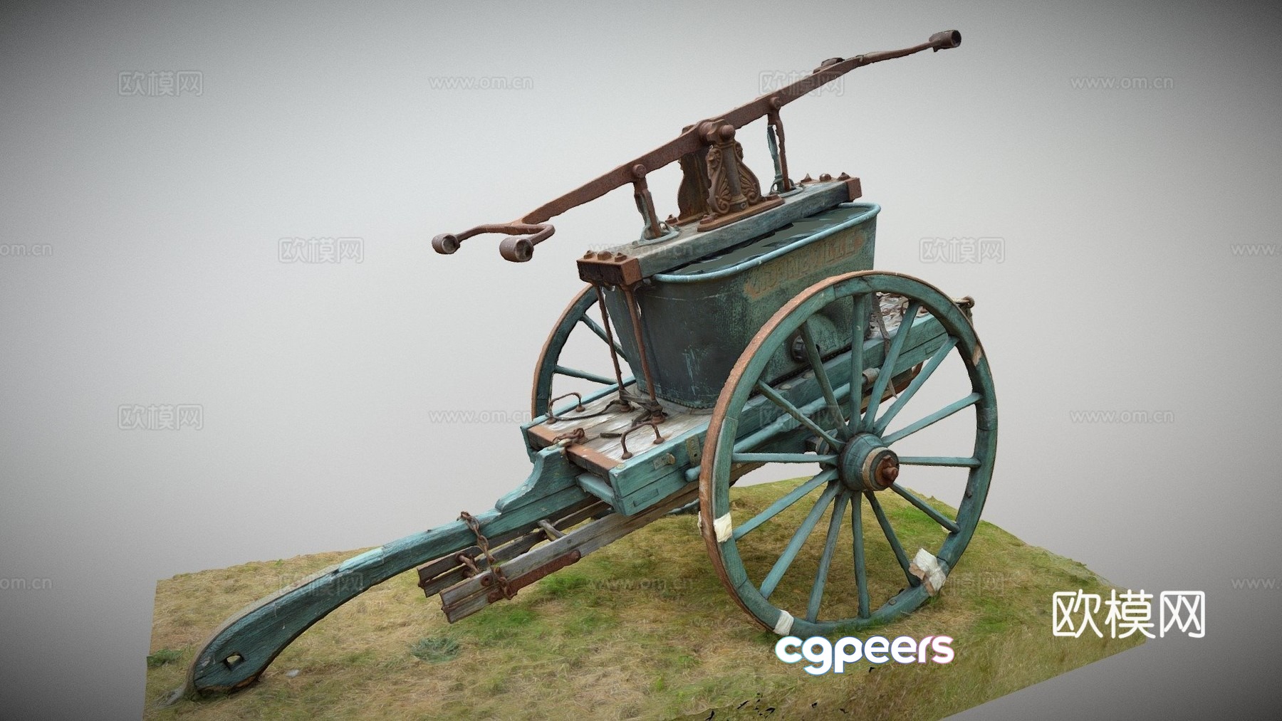 antique hand pump 3d model antique hand pump 3d model