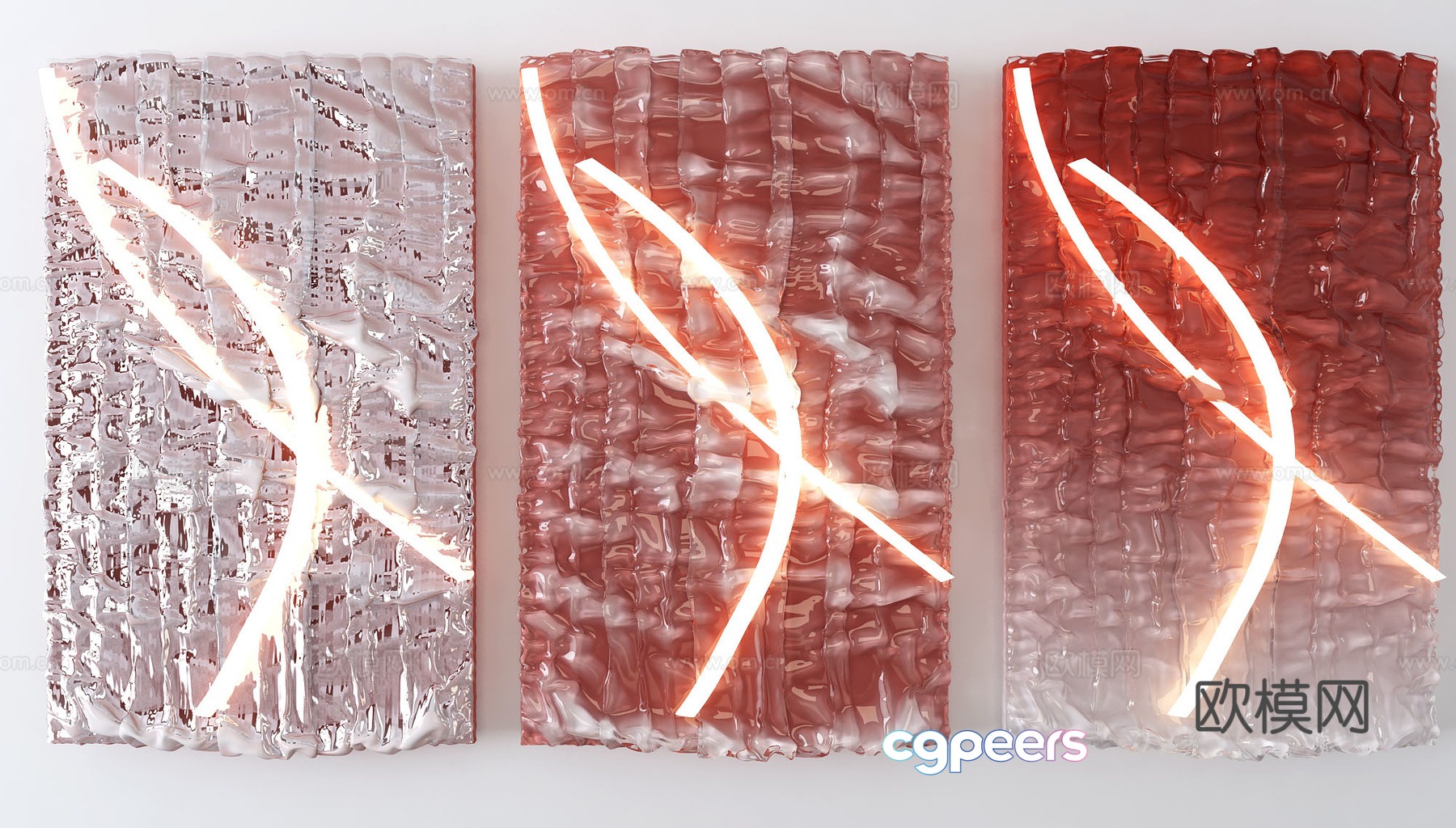 Modern wall decoration luminous hanging decoration mural lamp 3d model Modern wall decoration luminous hanging decoration mural lamp 3d model