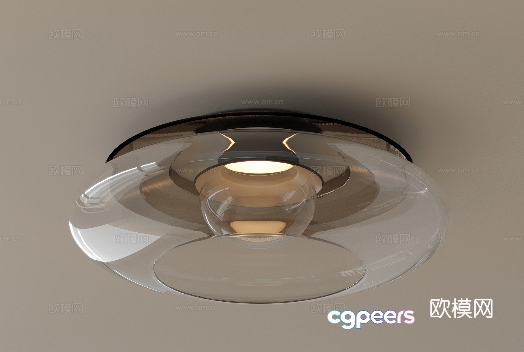 Modern ceiling light 3D model Modern ceiling light 3D model