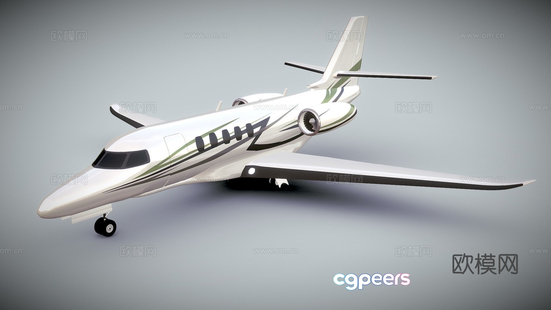 private jet 3d model private jet 3d model