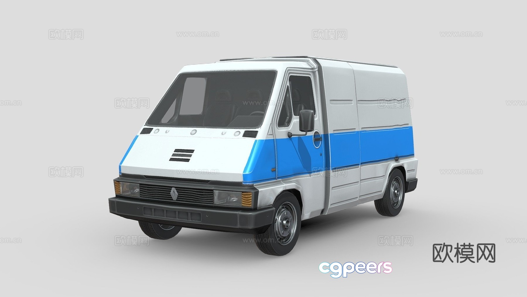 Renault van 3d model Renault van 3d model