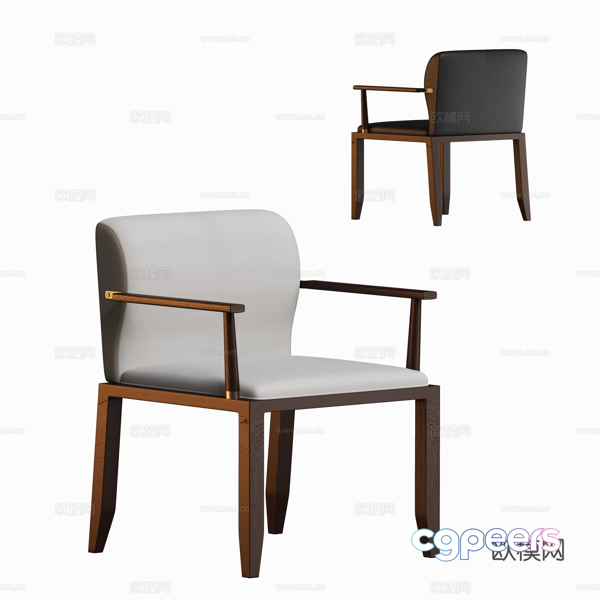 Modern casual chair 3D model Modern casual chair 3D model