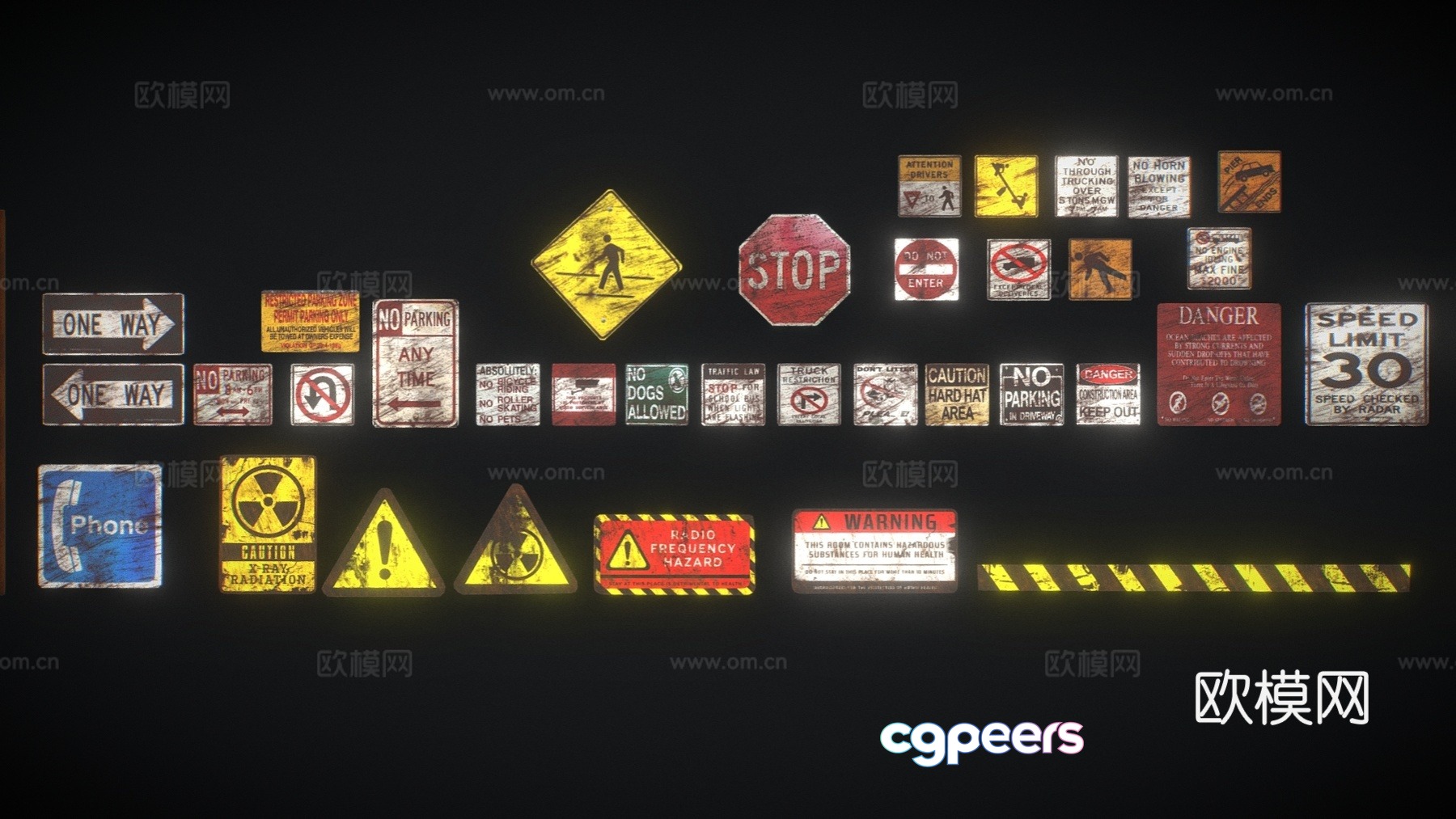 Logo signage signage retro signage billboard 3d model Logo signage signage retro signage billboard 3d model