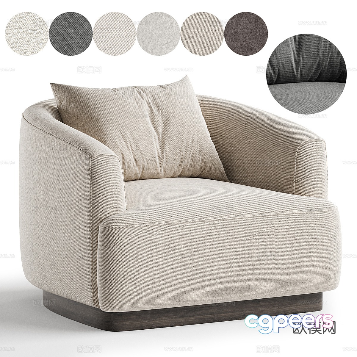 Single sofa casual sofa 3d model Single sofa casual sofa 3d model