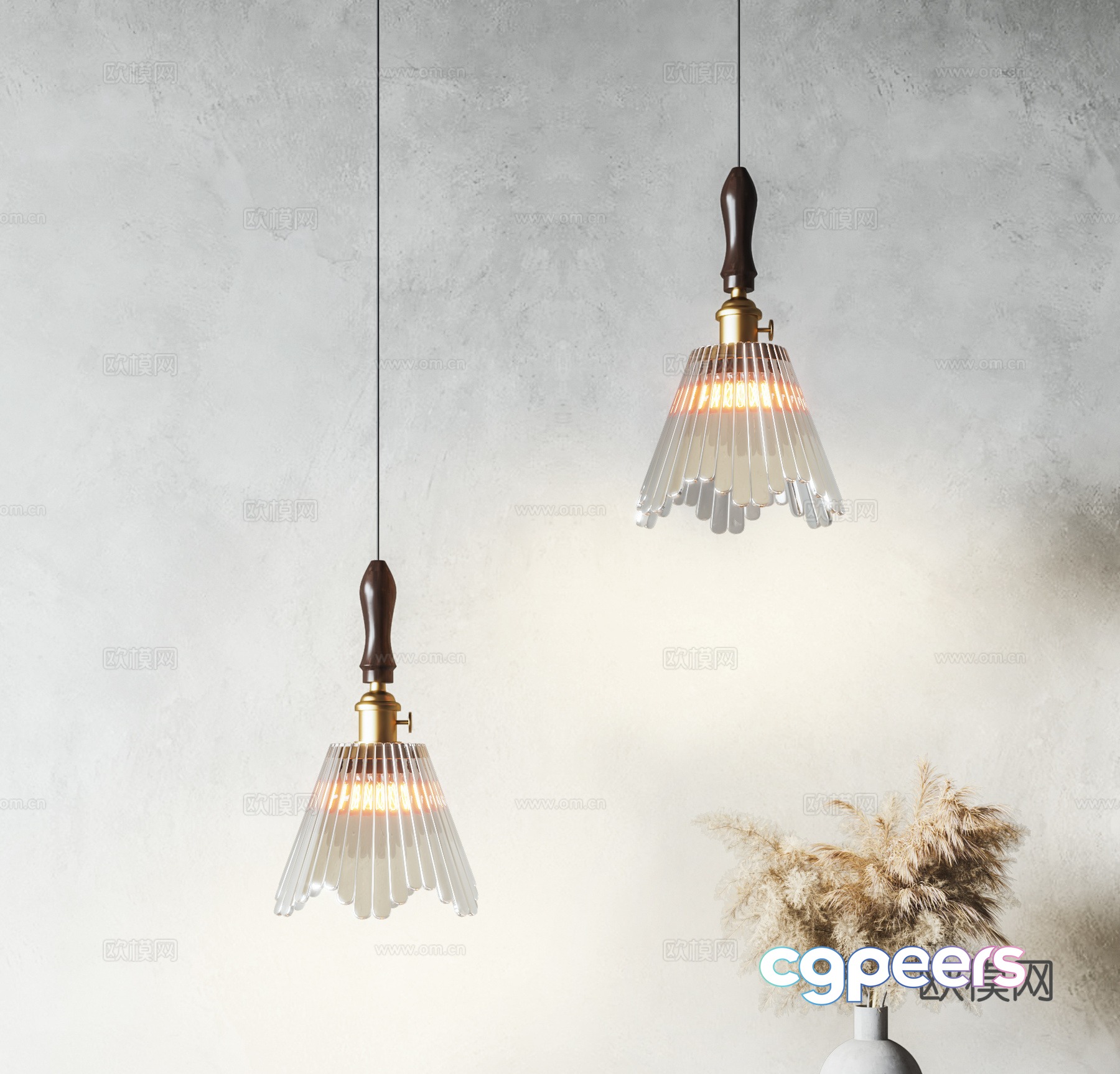Badminton chandelier glass chandelier 3d model Badminton chandelier glass chandelier 3d model