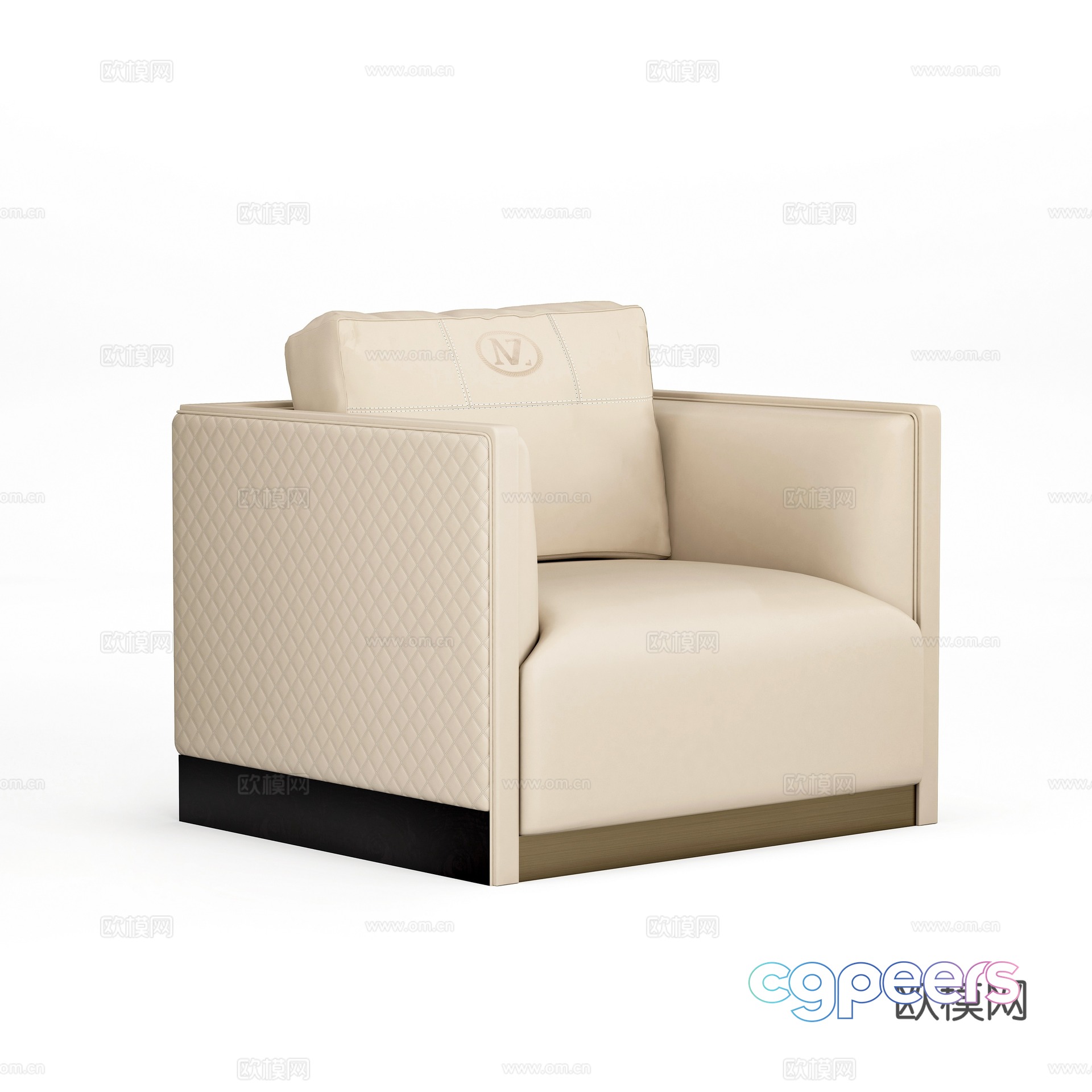 Single sofa leather sofa 3d model Single sofa leather sofa 3d model