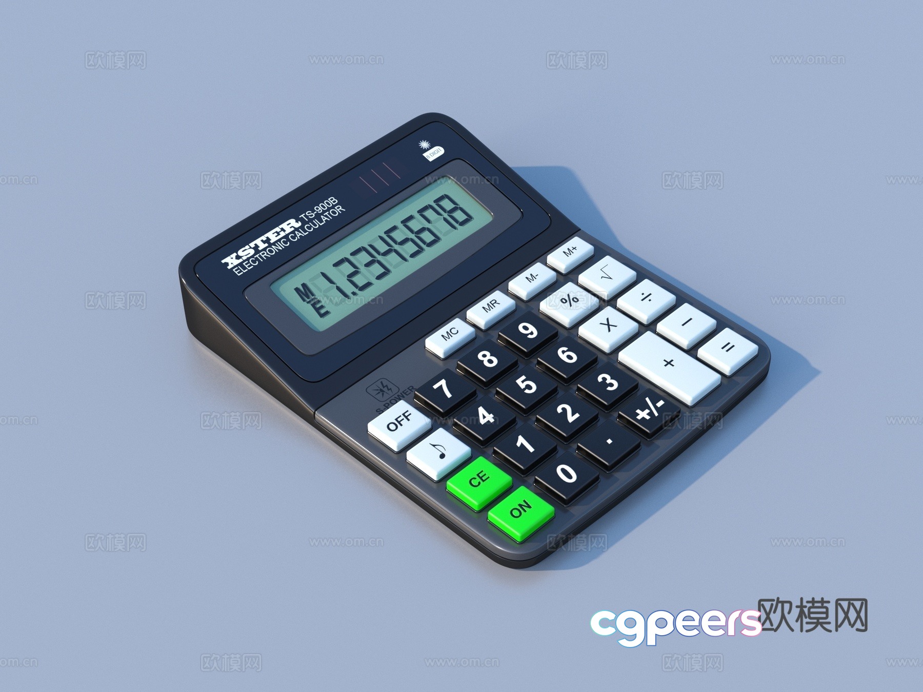 Calculator Vintage Calculator Scientific Calculator 3d Model