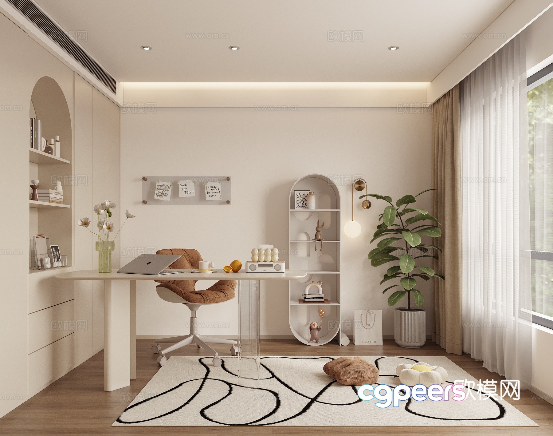 Creamy study 3d model Creamy study 3d model