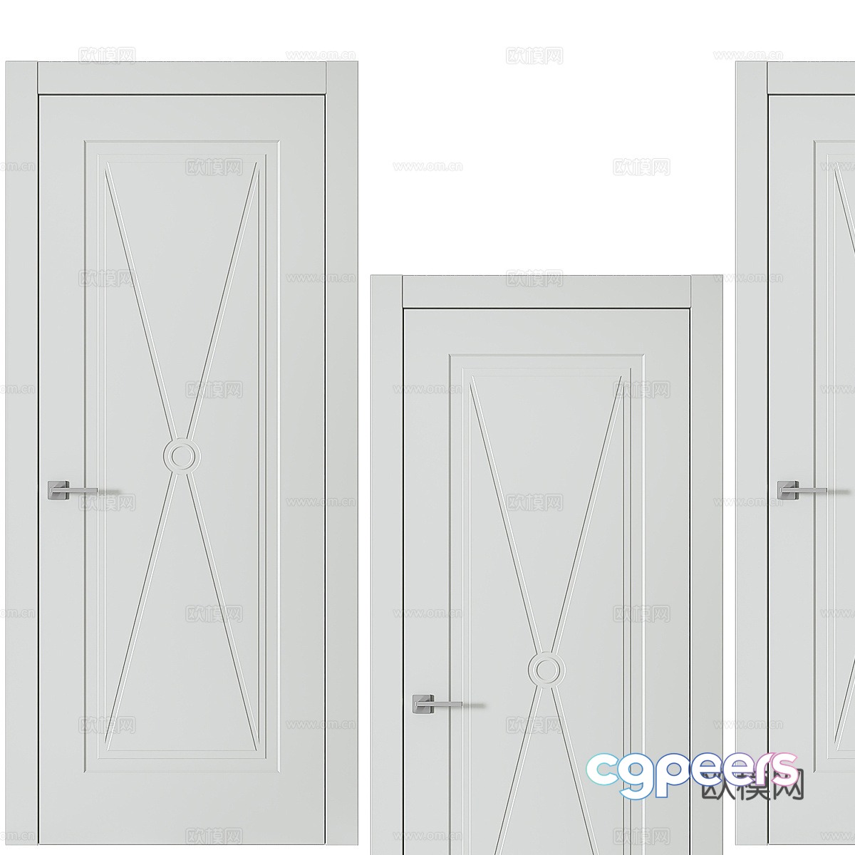 Modern room door Bedroom door Single door 3D model Modern room door Bedroom door Single door 3D model
