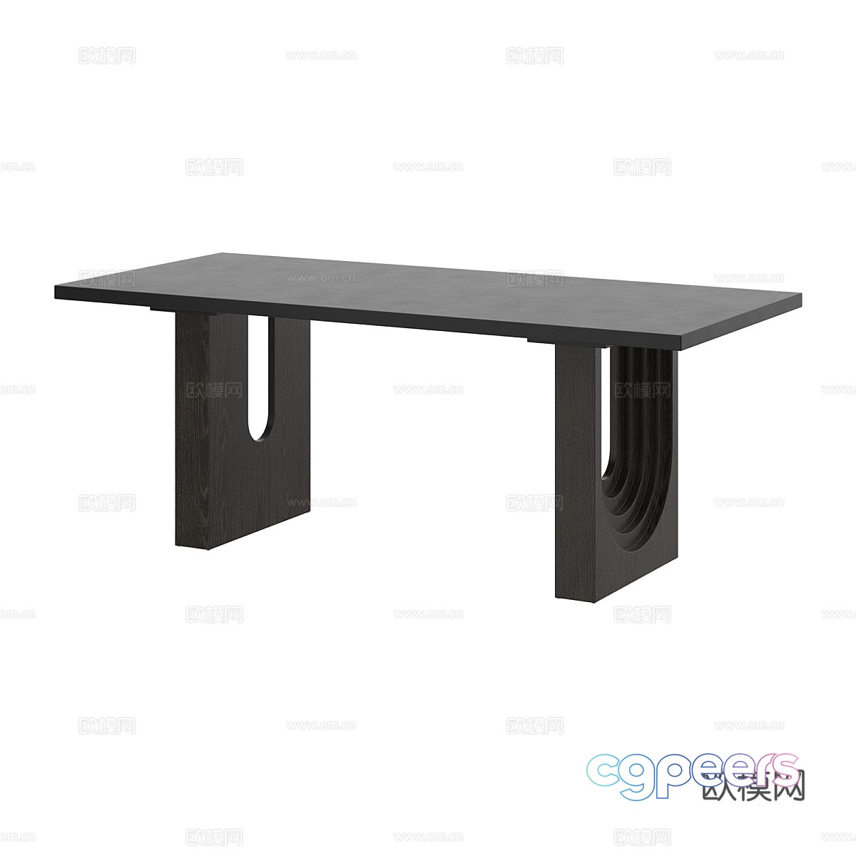 Modern dining table 3d model Modern dining table 3d model