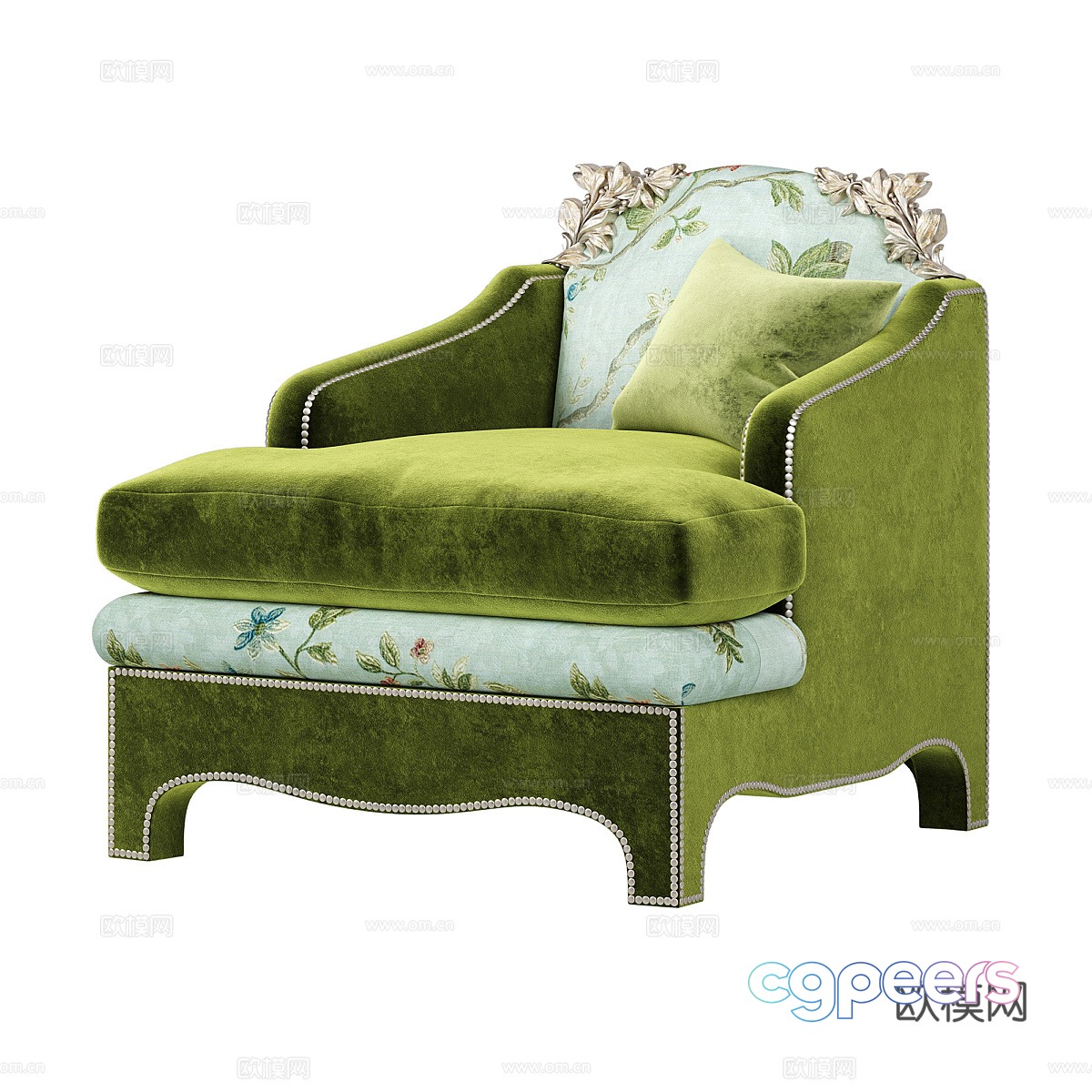 French single sofa 3d model French single sofa 3d model