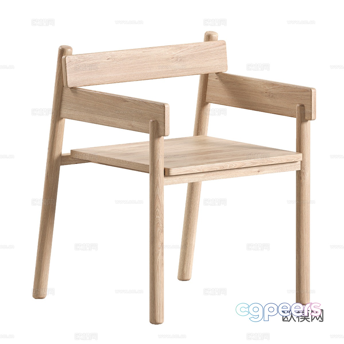 Nordic chair single chair 3d model Nordic chair single chair 3d model