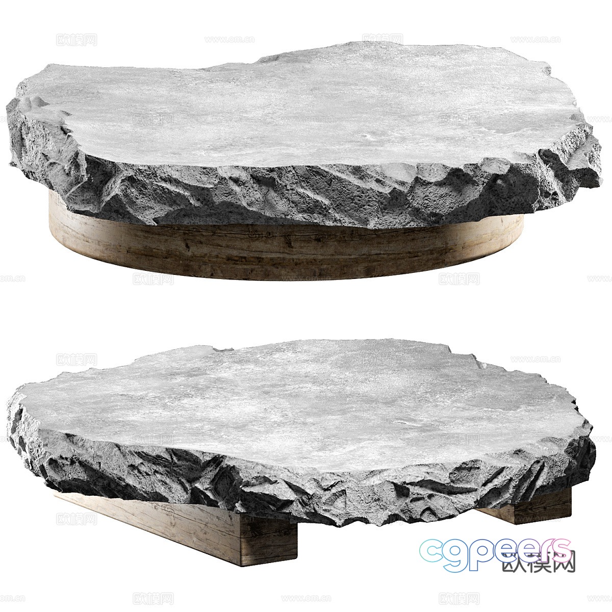 Rock coffee table 3d model Rock coffee table 3d model