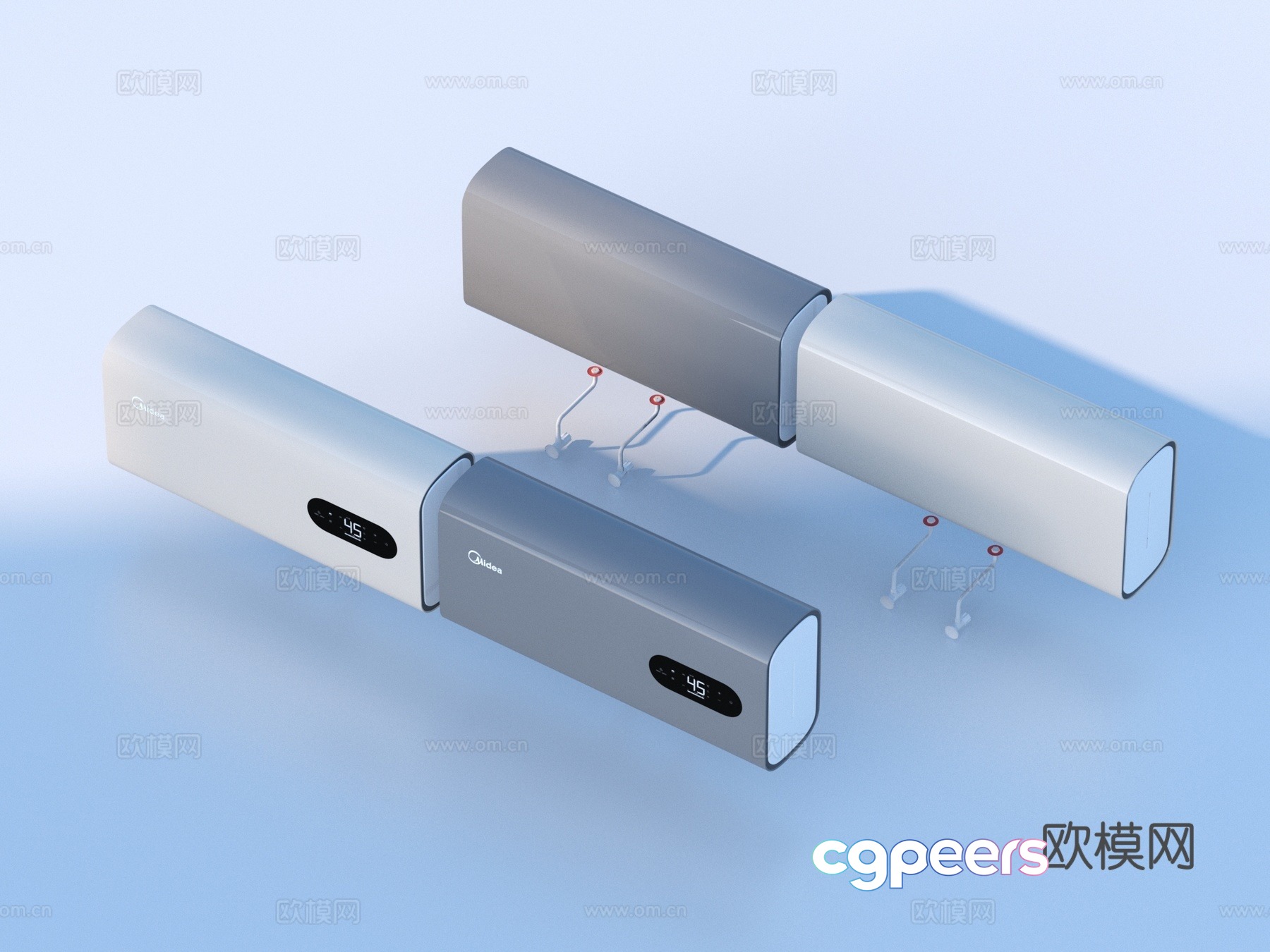 Midea Air Conditioner 3D Model Midea Air Conditioner 3D Model