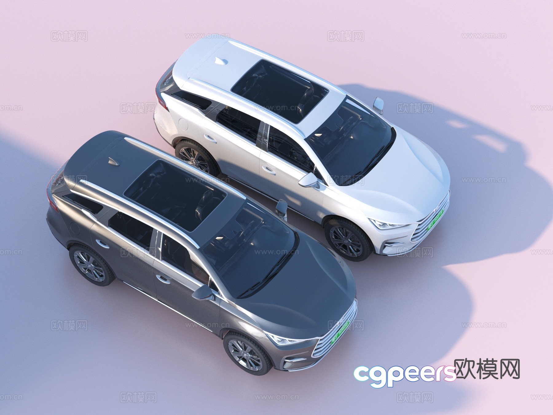 Car BYD Tang 3D Model Car BYD Tang 3D Model
