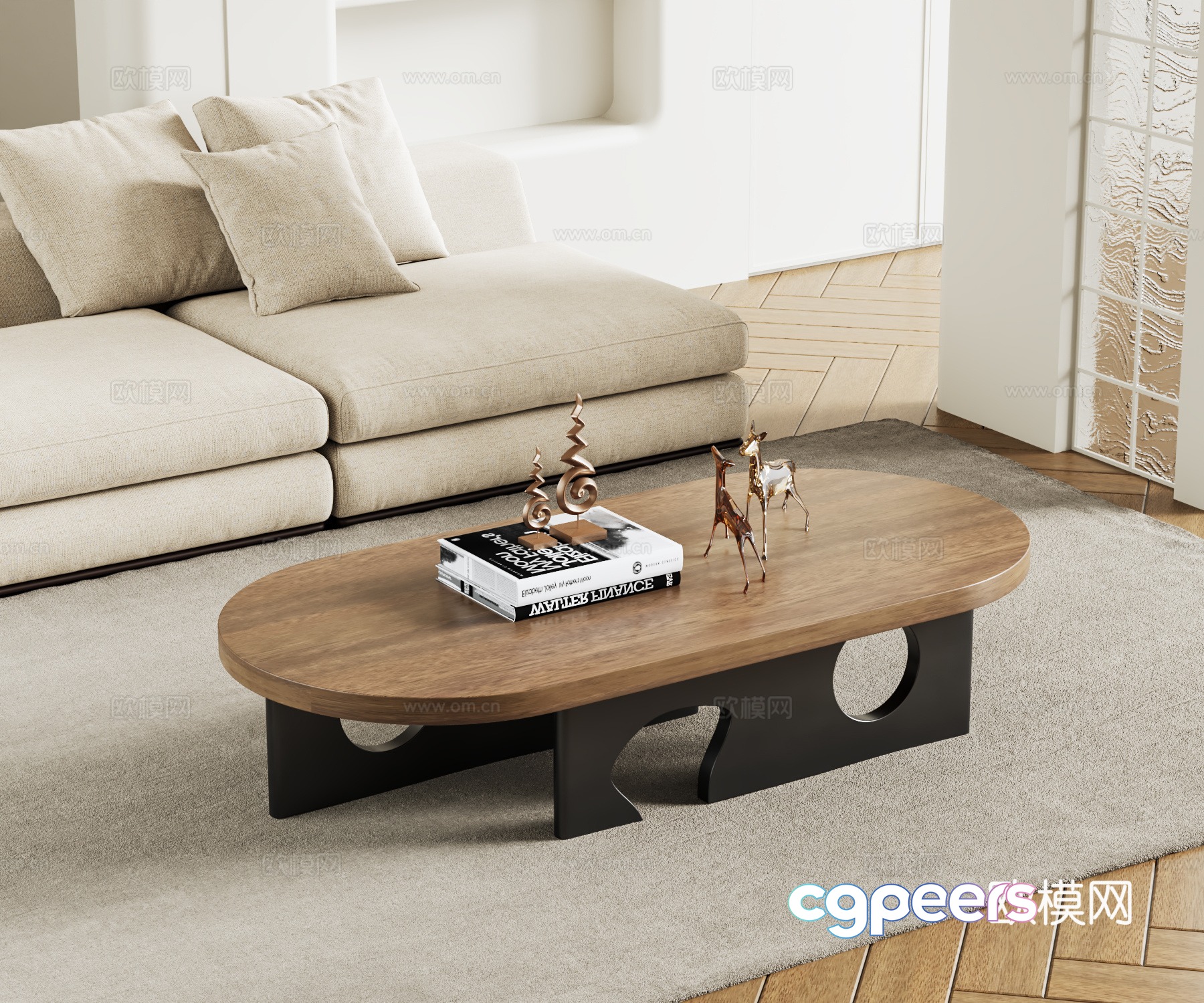 Modern coffee table 3d model Modern coffee table 3d model