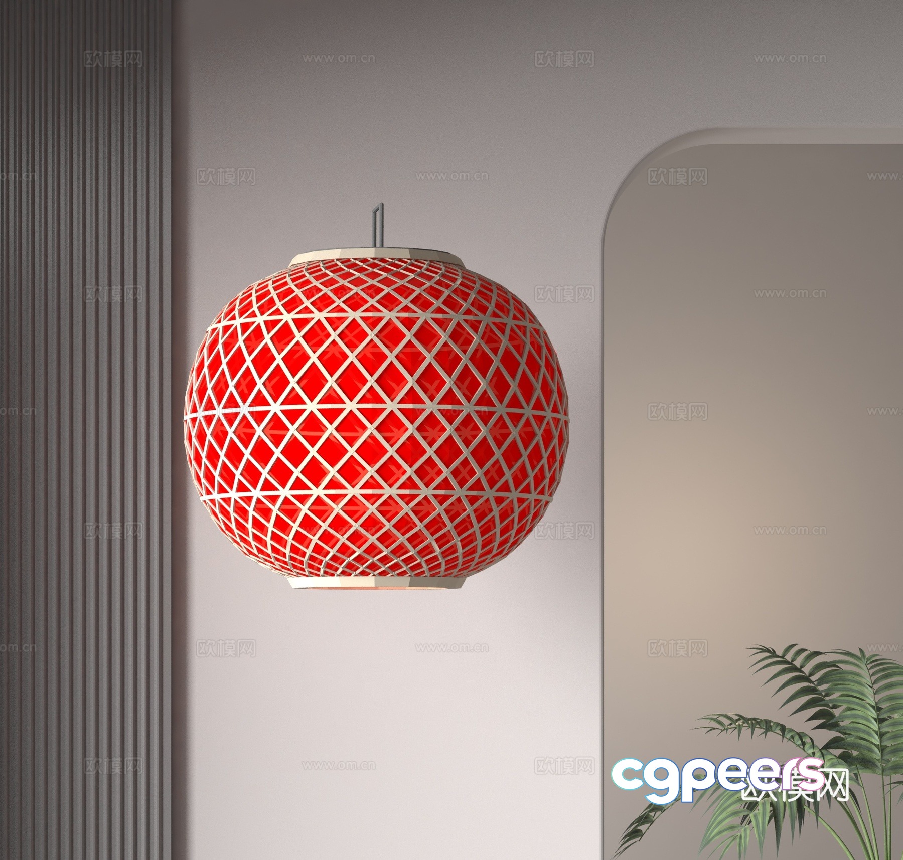 Chinese lantern 3d model Chinese lantern 3d model