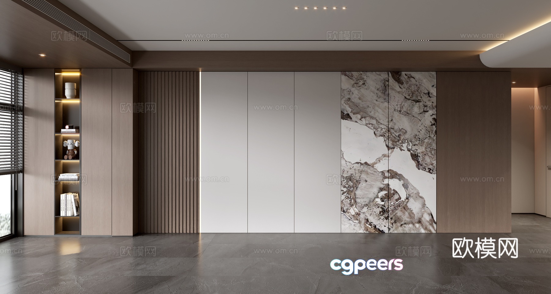 Modern sofa background wall 3d model Modern sofa background wall 3d model