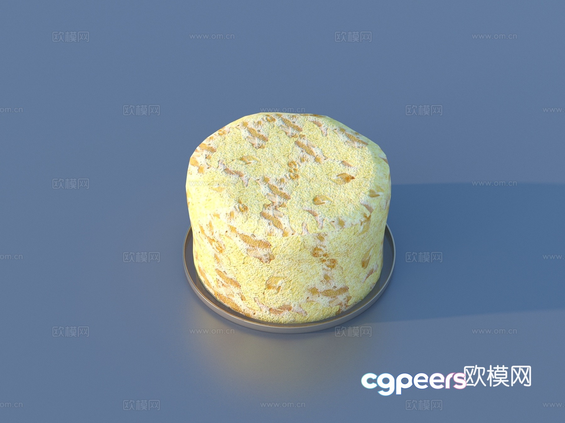 Cake bread and food 3D model Cake bread and food 3D model