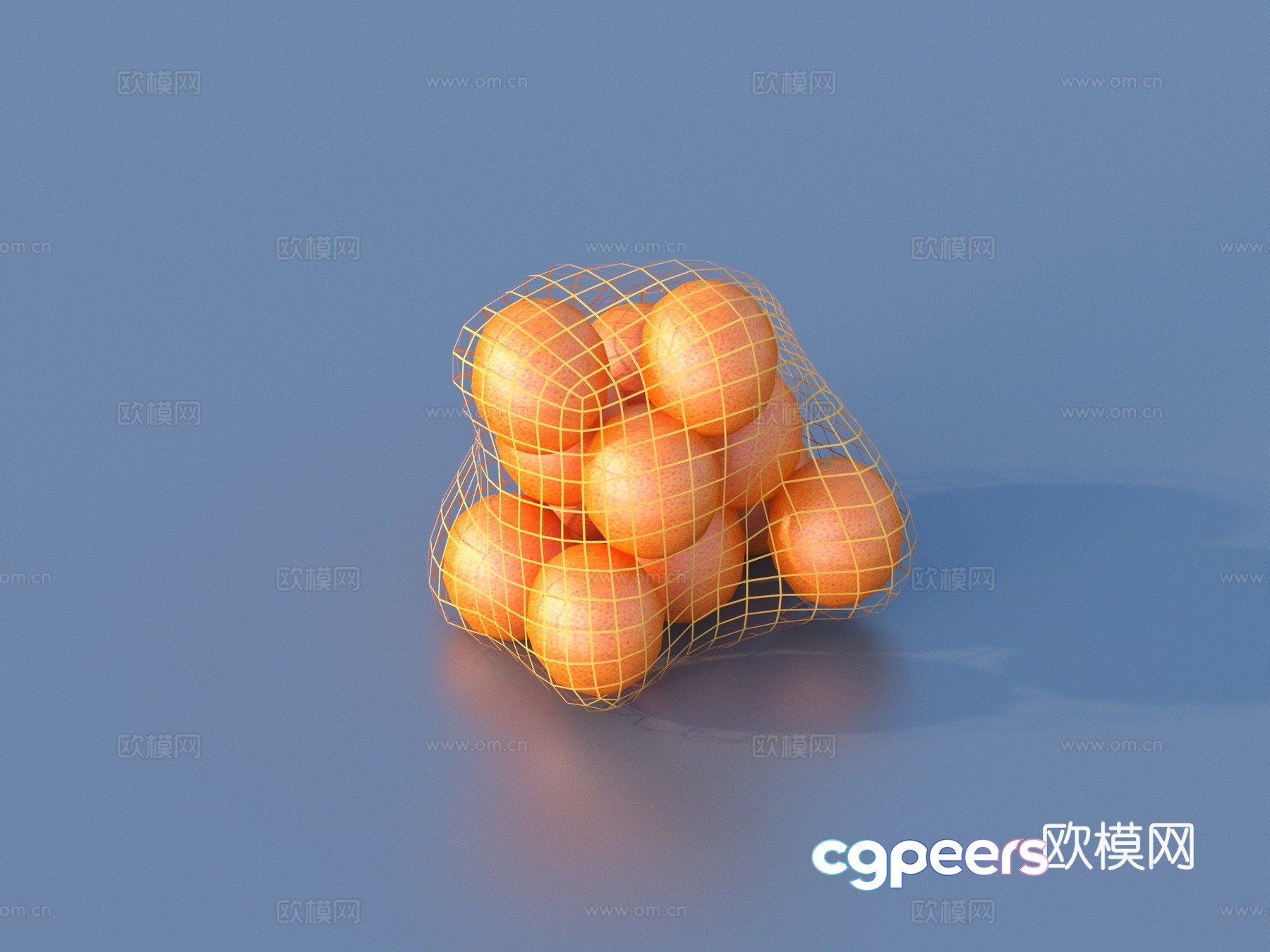 orange packaged fruit bagged fruit 3d model orange packaged fruit bagged fruit 3d model