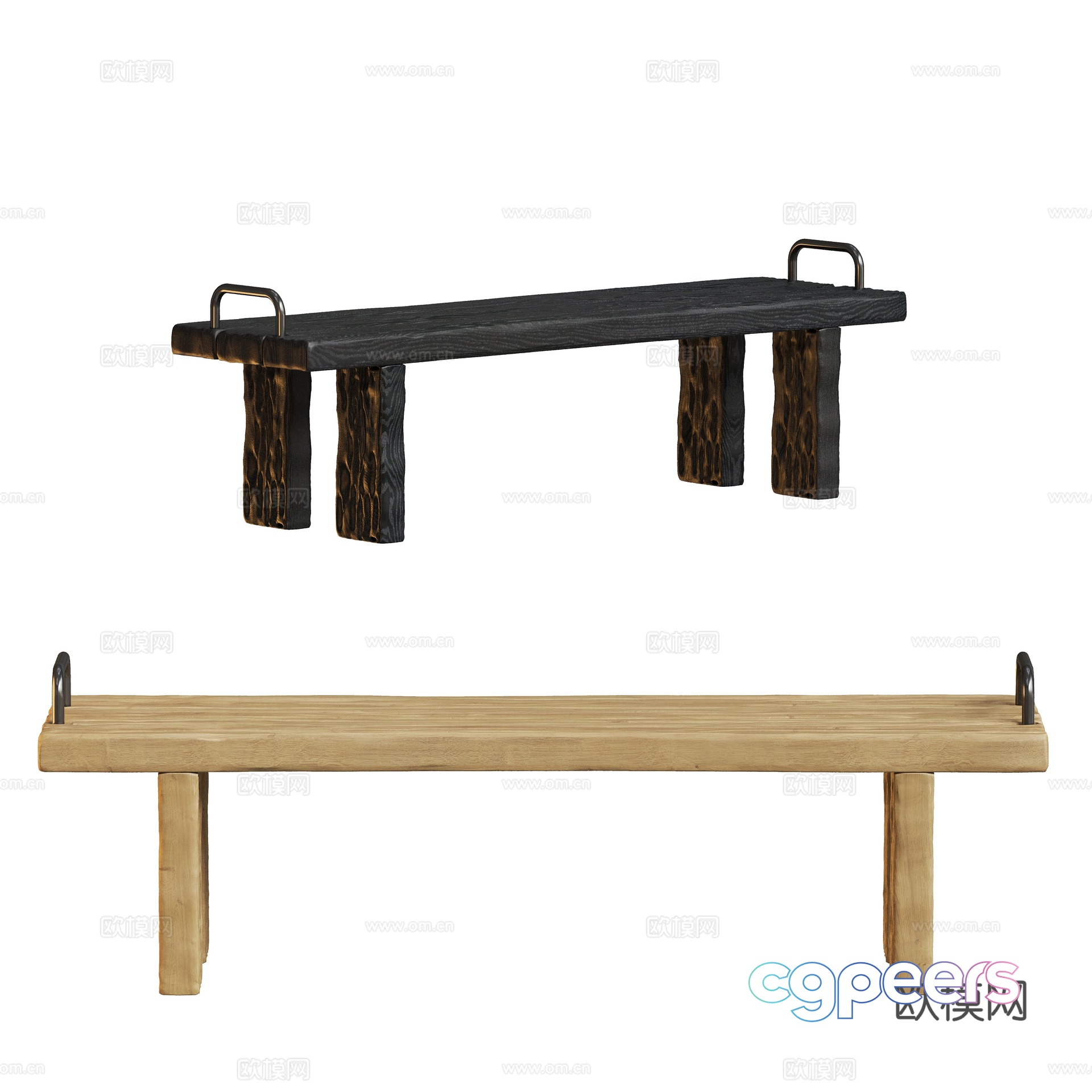wabi-sabi bench stool wooden stool 3d model wabi-sabi bench stool wooden stool 3d model