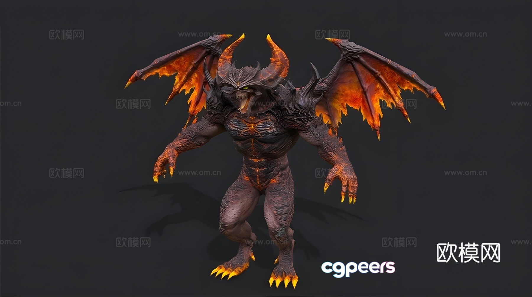Devil game character 3D model Devil game character 3D model