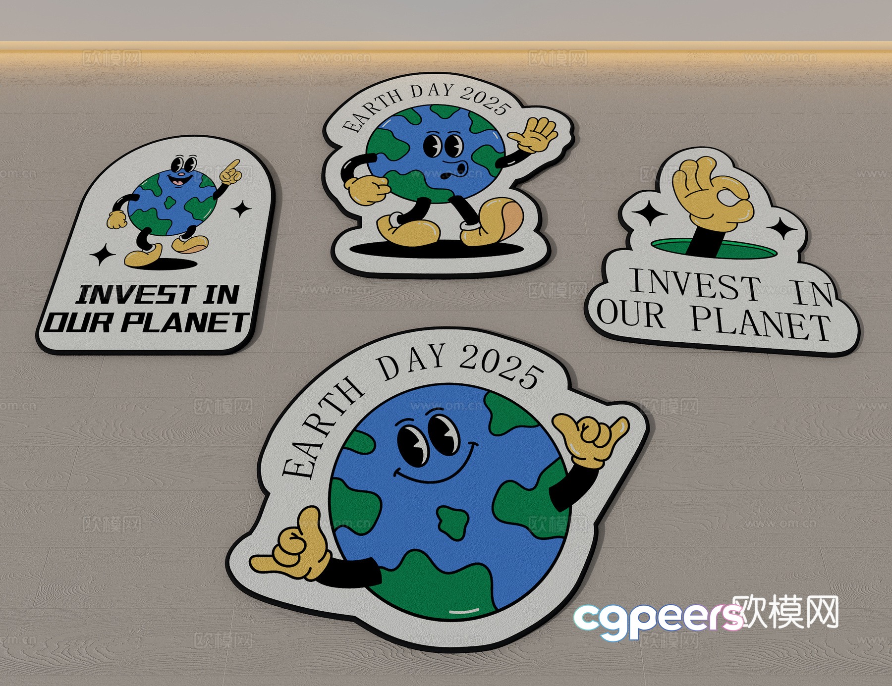 Cartoon Earth Carpet Children’s Carpet Alien Carpet 3D Model Cartoon Earth Carpet Children’s Carpet Alien Carpet 3D Model