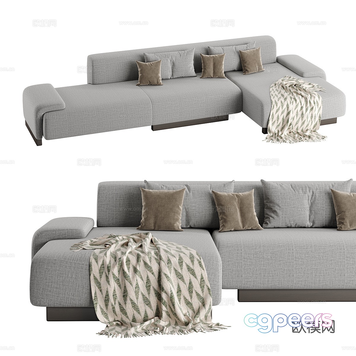 Modern corner sofa multiplayer sofa 3d model Modern corner sofa multiplayer sofa 3d model