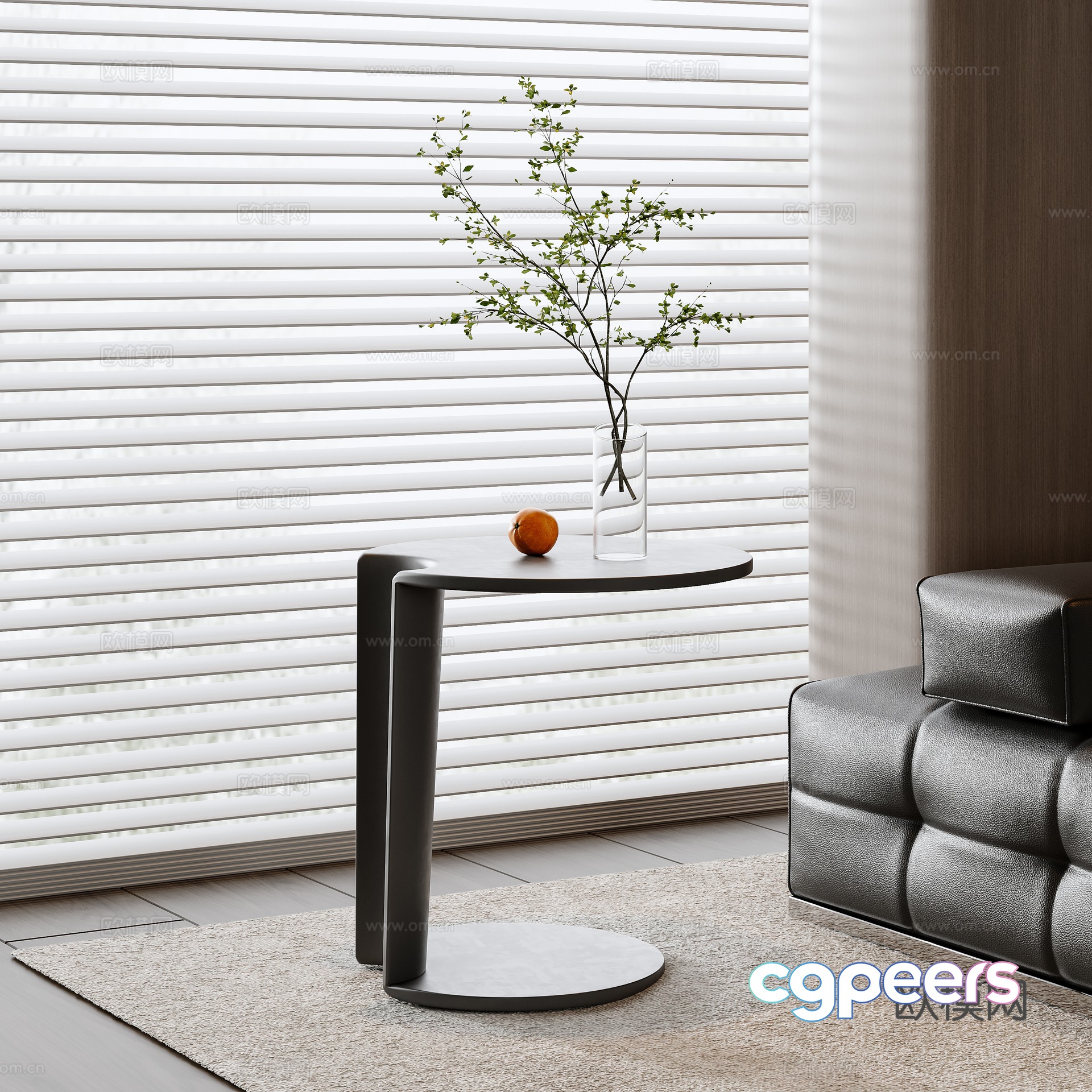 Modern side table 3D model Modern side table 3D model