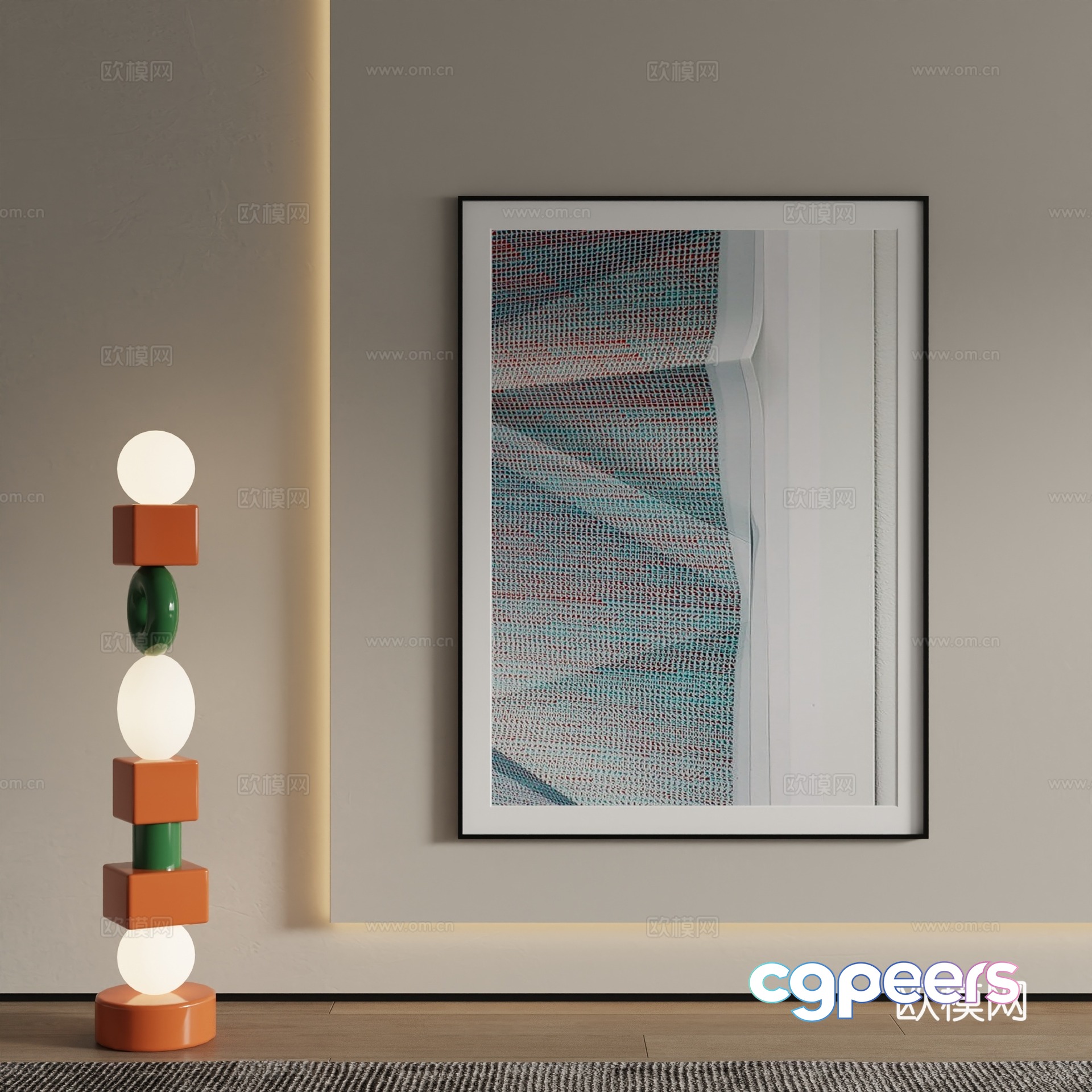Modern decorative painting Art painting 3d model Modern decorative painting Art painting 3d model