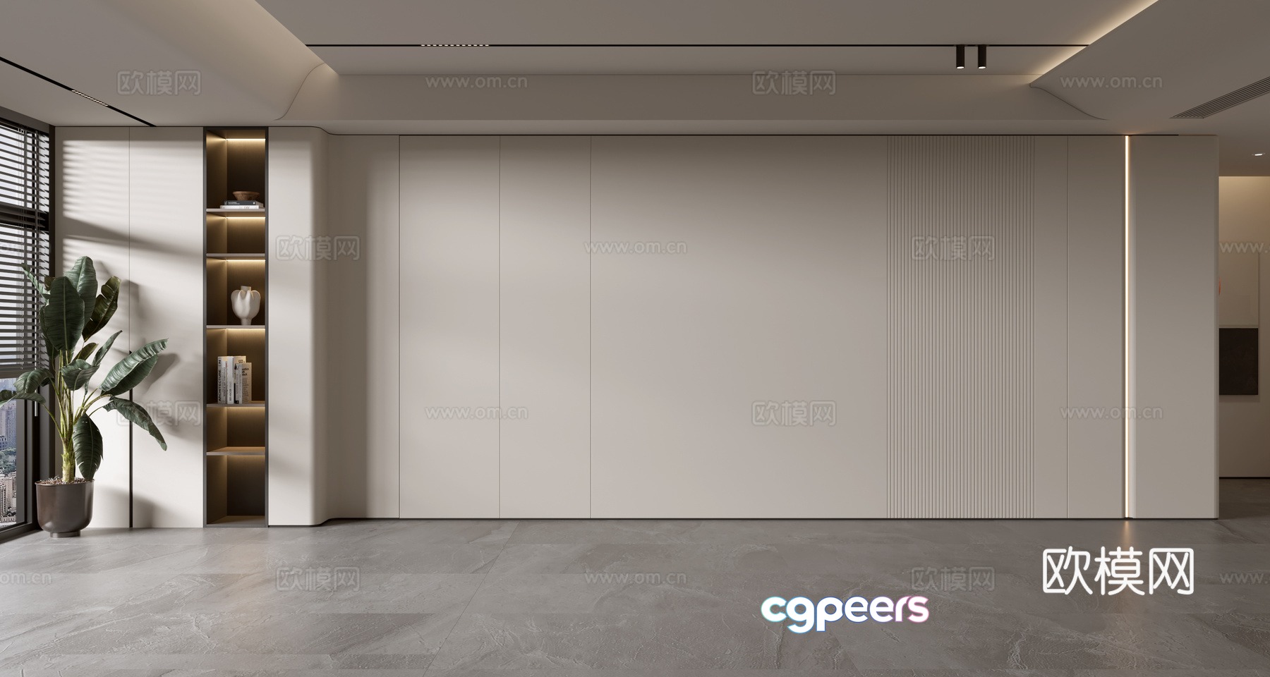 Modern minimalist sofa background wall d model Modern minimalist sofa background wall d model