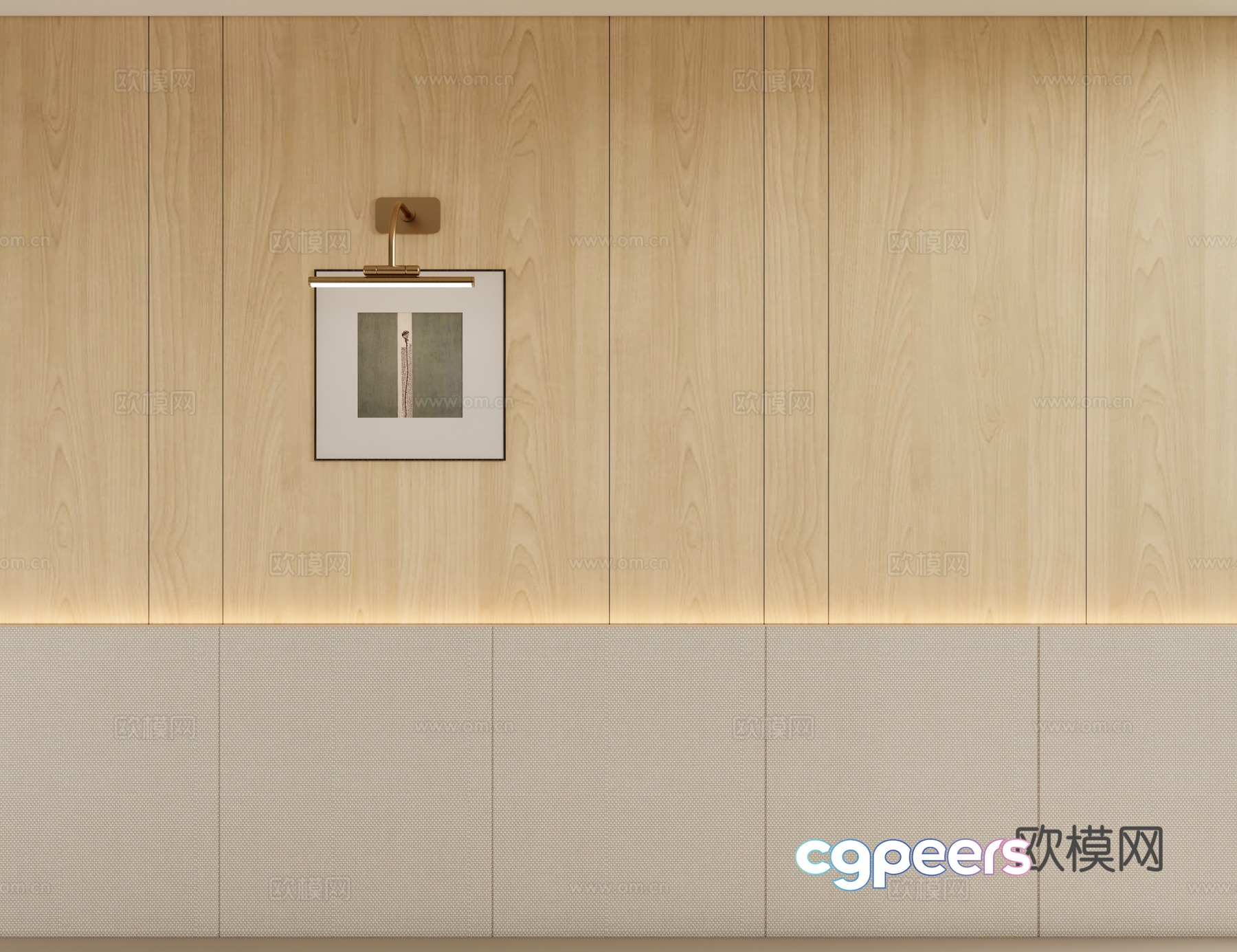 Log wind bedside background wall 3d model Log wind bedside background wall 3d model