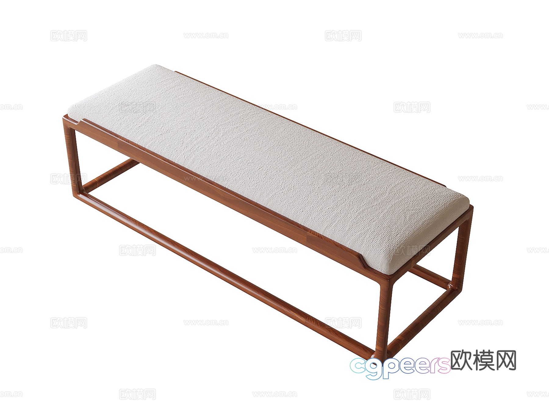 Modern bed end stool bench sofa stool shoe changing stool 3d model Modern bed end stool bench sofa stool shoe changing stool 3d model