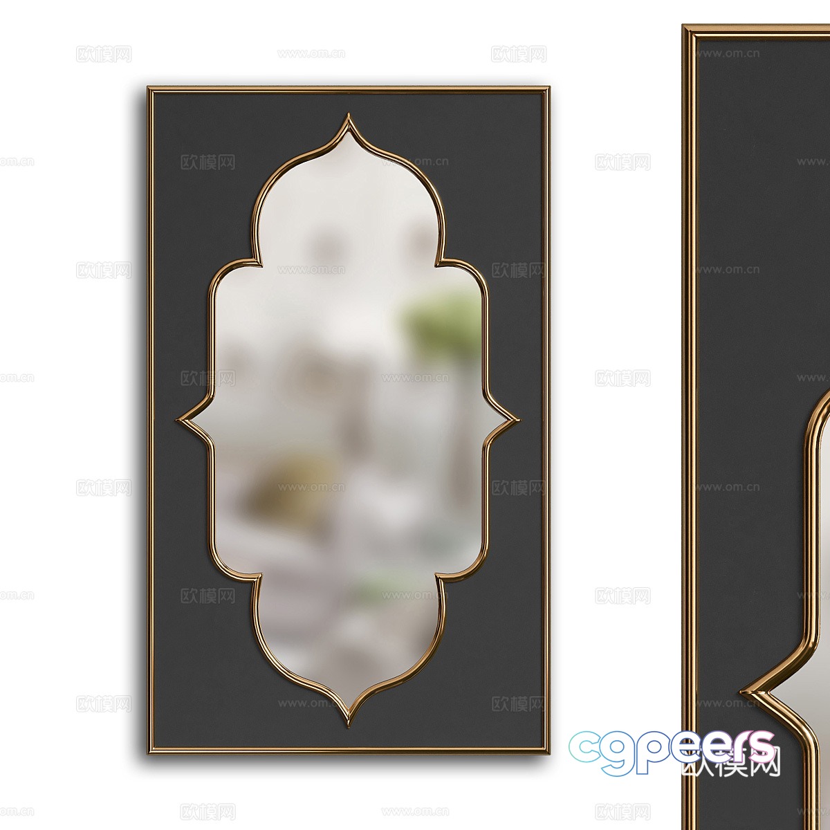 New Chinese style decorative hanging mirror Mirror 3D model New Chinese style decorative hanging mirror Mirror 3D model