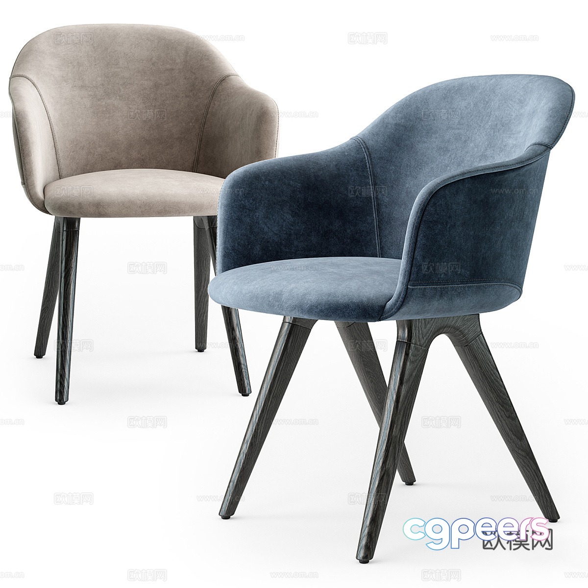 New Chinese style single chair chair dining chair 3d model New Chinese style single chair chair dining chair 3d model
