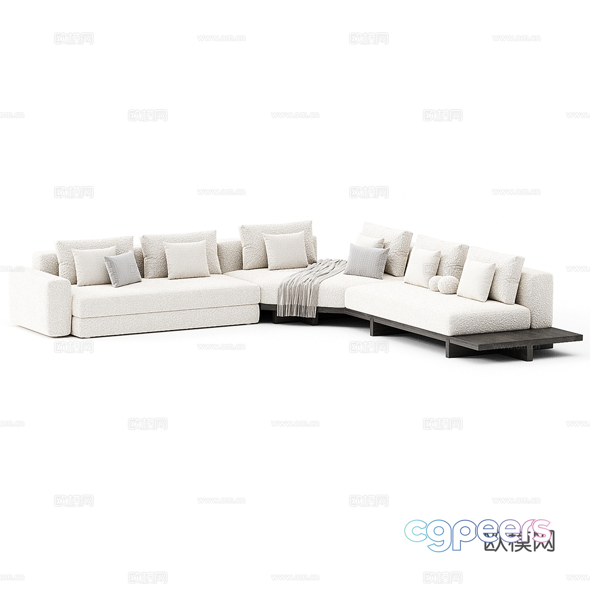 Modern multiplayer corner sofa collection 3d model Modern multiplayer corner sofa collection 3d model
