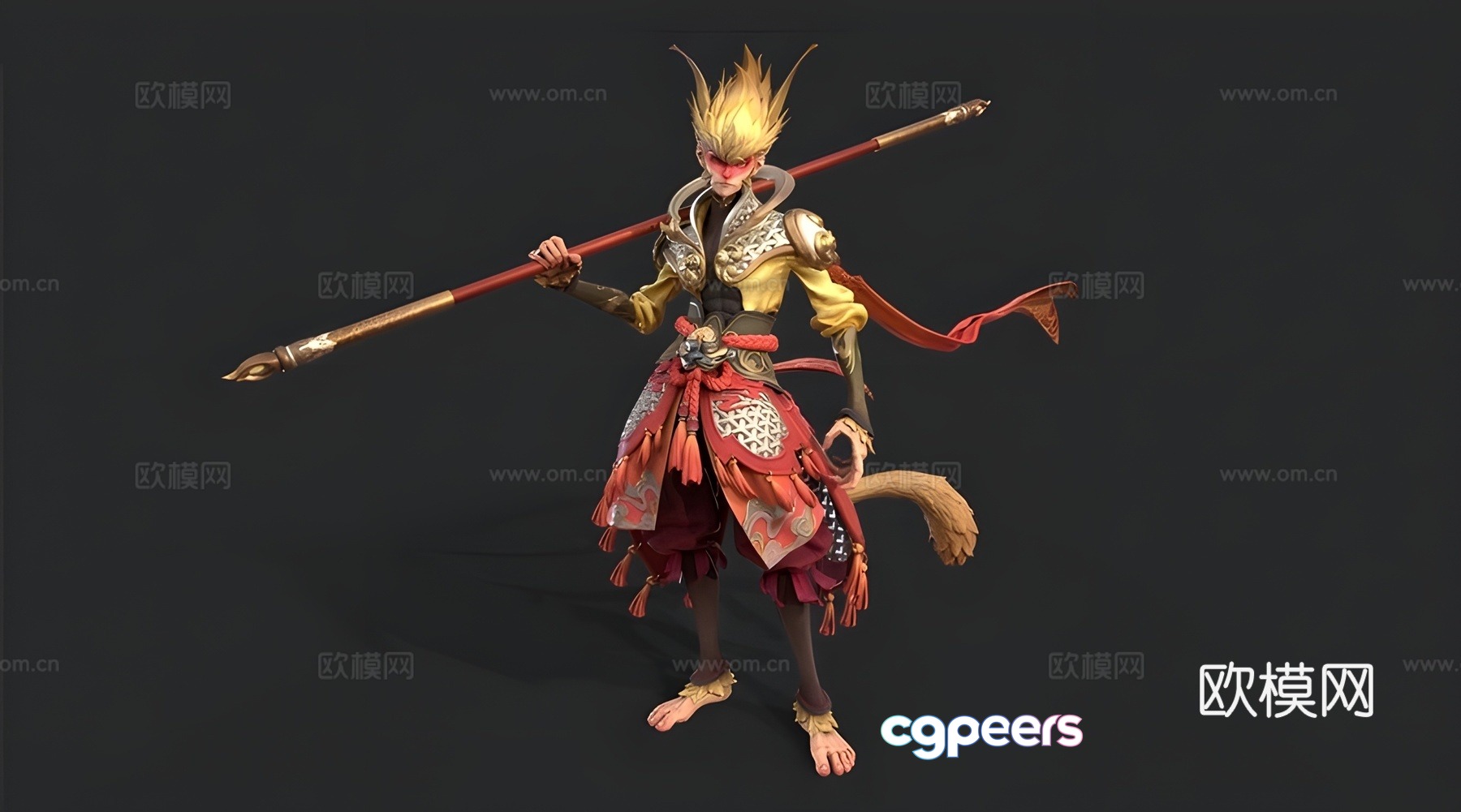 Goku Anime Monkey Dasheng 3D model Goku Anime Monkey Dasheng 3D model