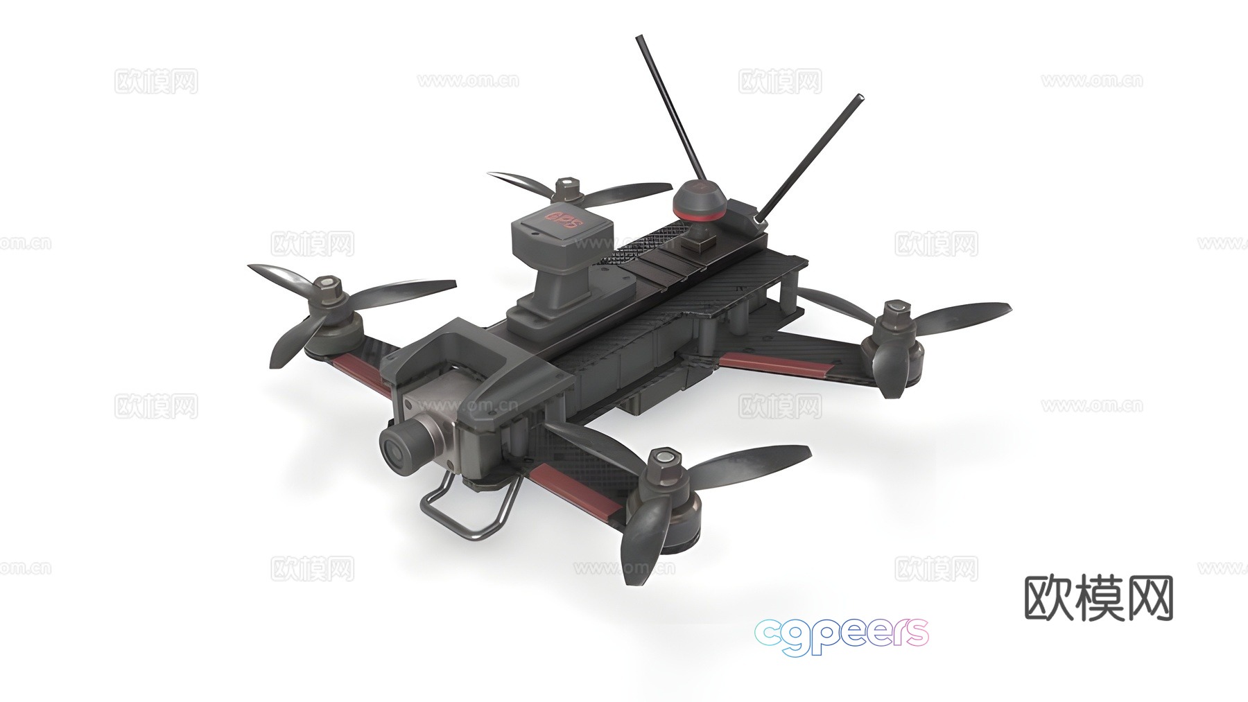 Drone Smart Mini Aircraft 3D Model Drone Smart Mini Aircraft 3D Model