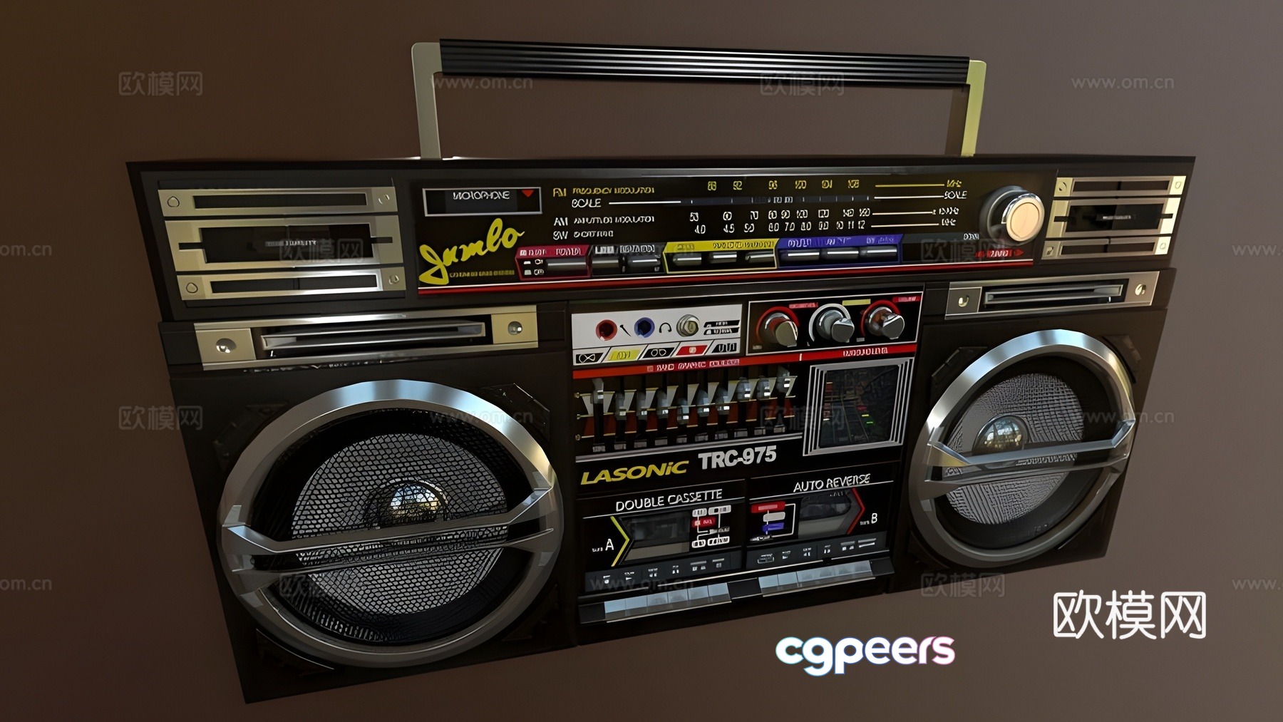Big speaker radio 3d model Big speaker radio 3d model