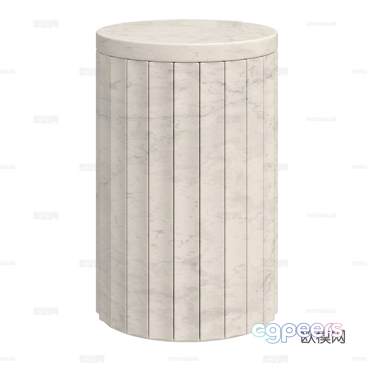 Modern side round corner 3D model Modern side round corner 3D model