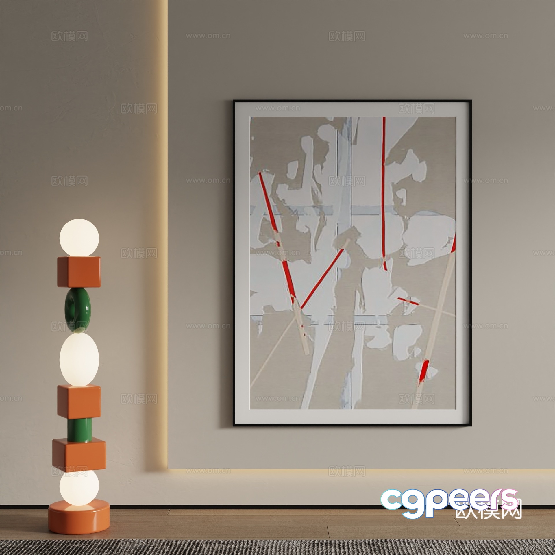 New Chinese carpet 3D model New Chinese carpet 3D model