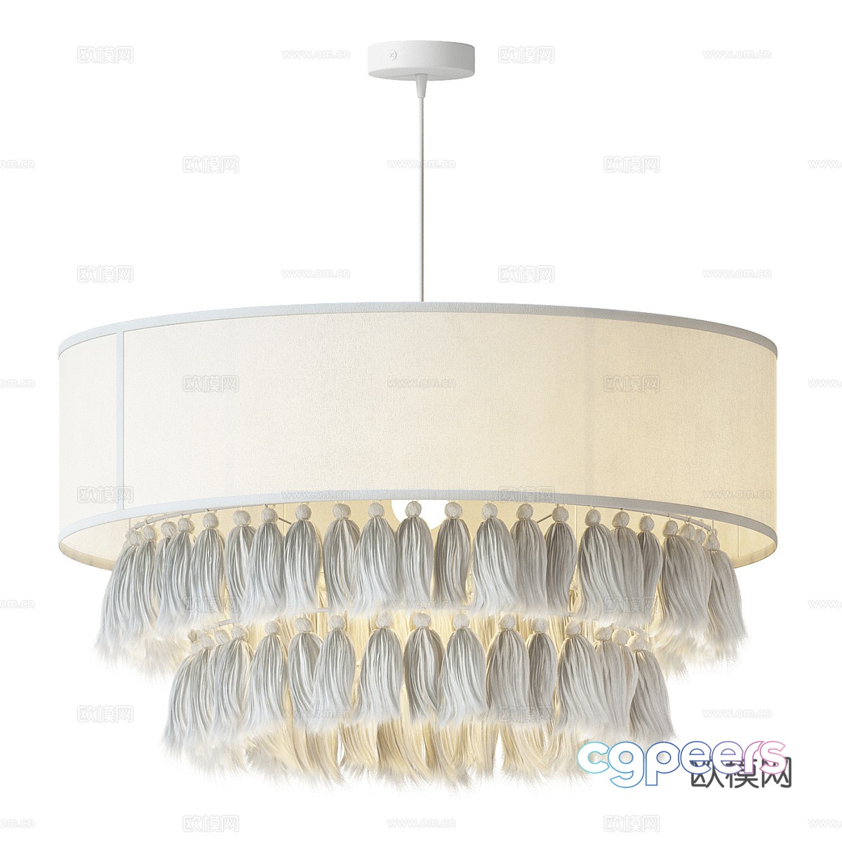 New Chinese style woven chandelier 3D model New Chinese style woven chandelier 3D model