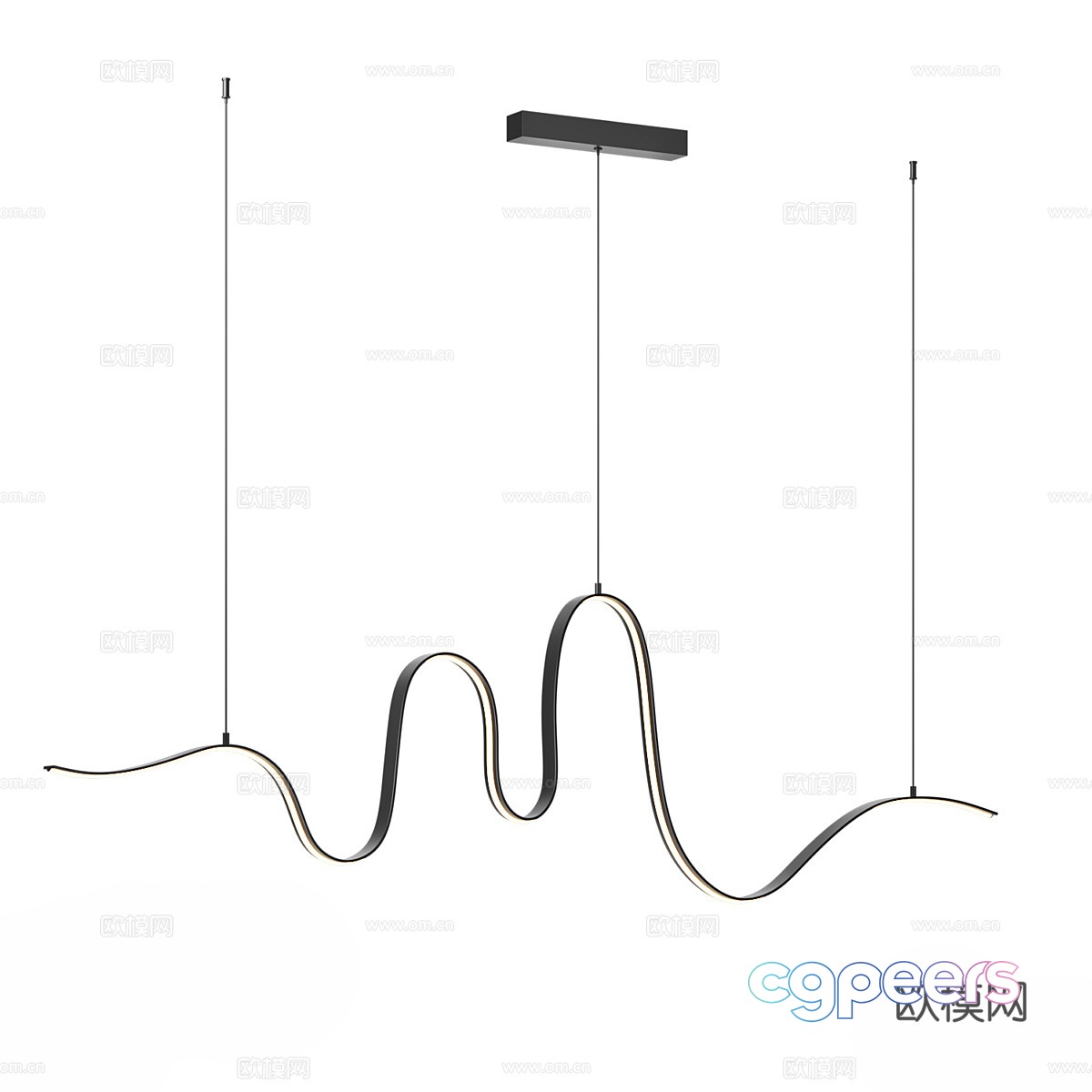 Modern decorative chandeliers 3d model Modern decorative chandeliers 3d model