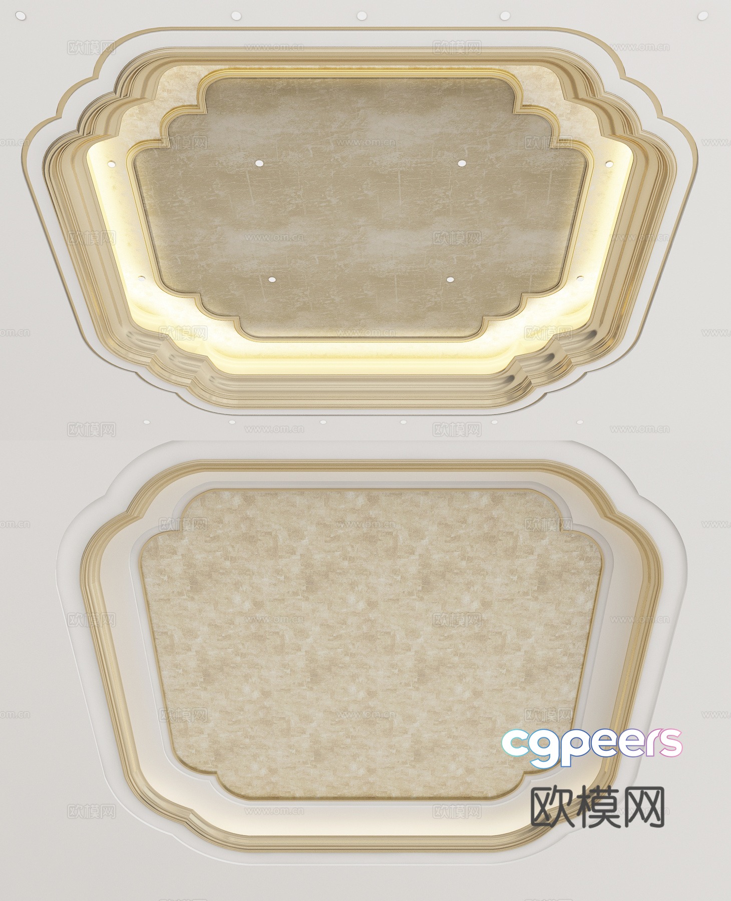European style ceiling 3D model European style ceiling 3D model