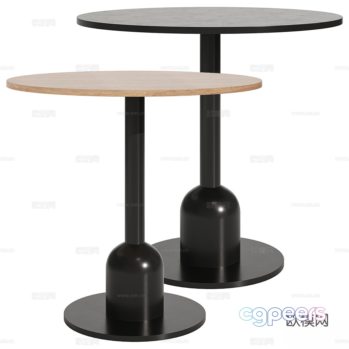 New Chinese style side several round several 3D model New Chinese style side several round several 3D model