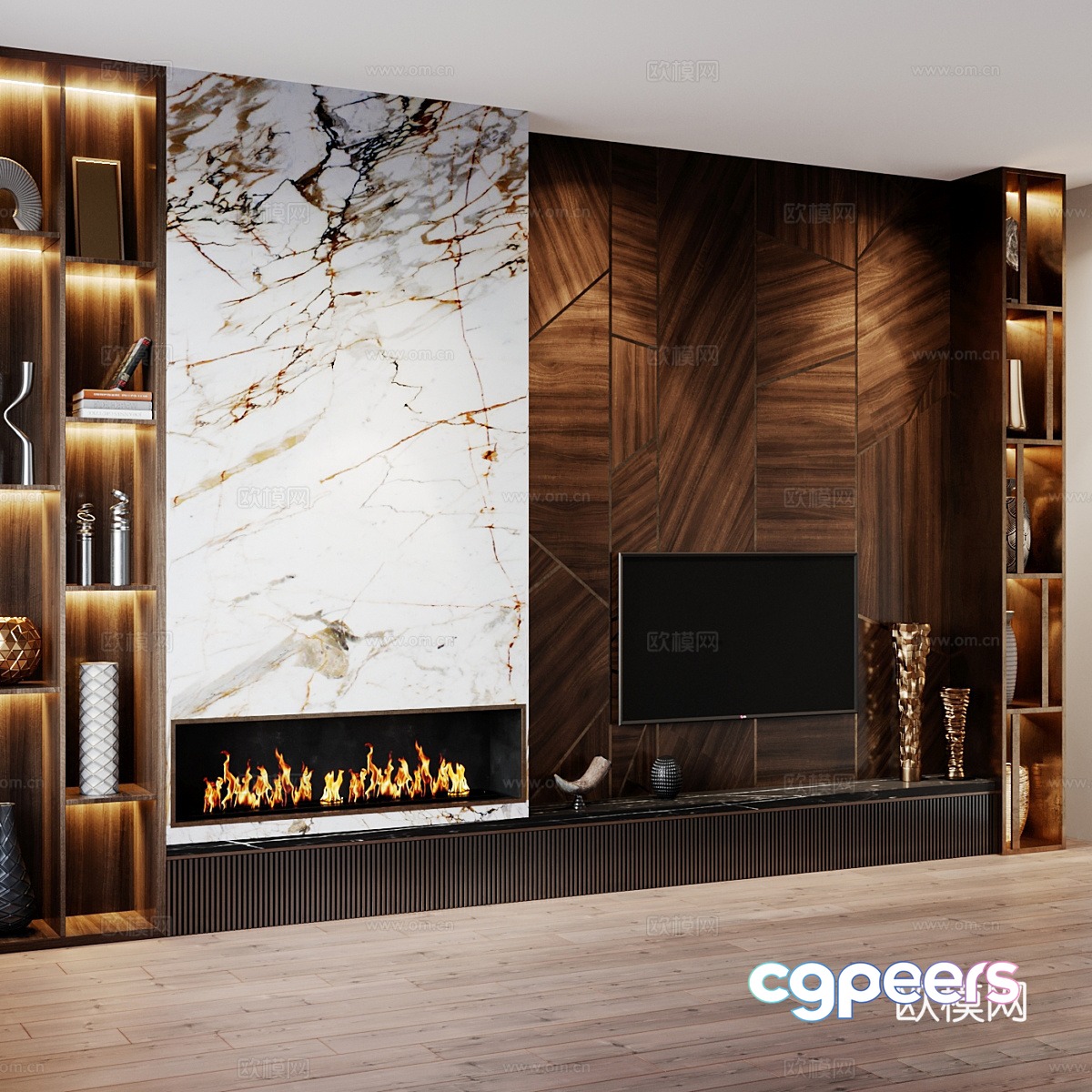 3d model of TV background wall 3d model of TV background wall