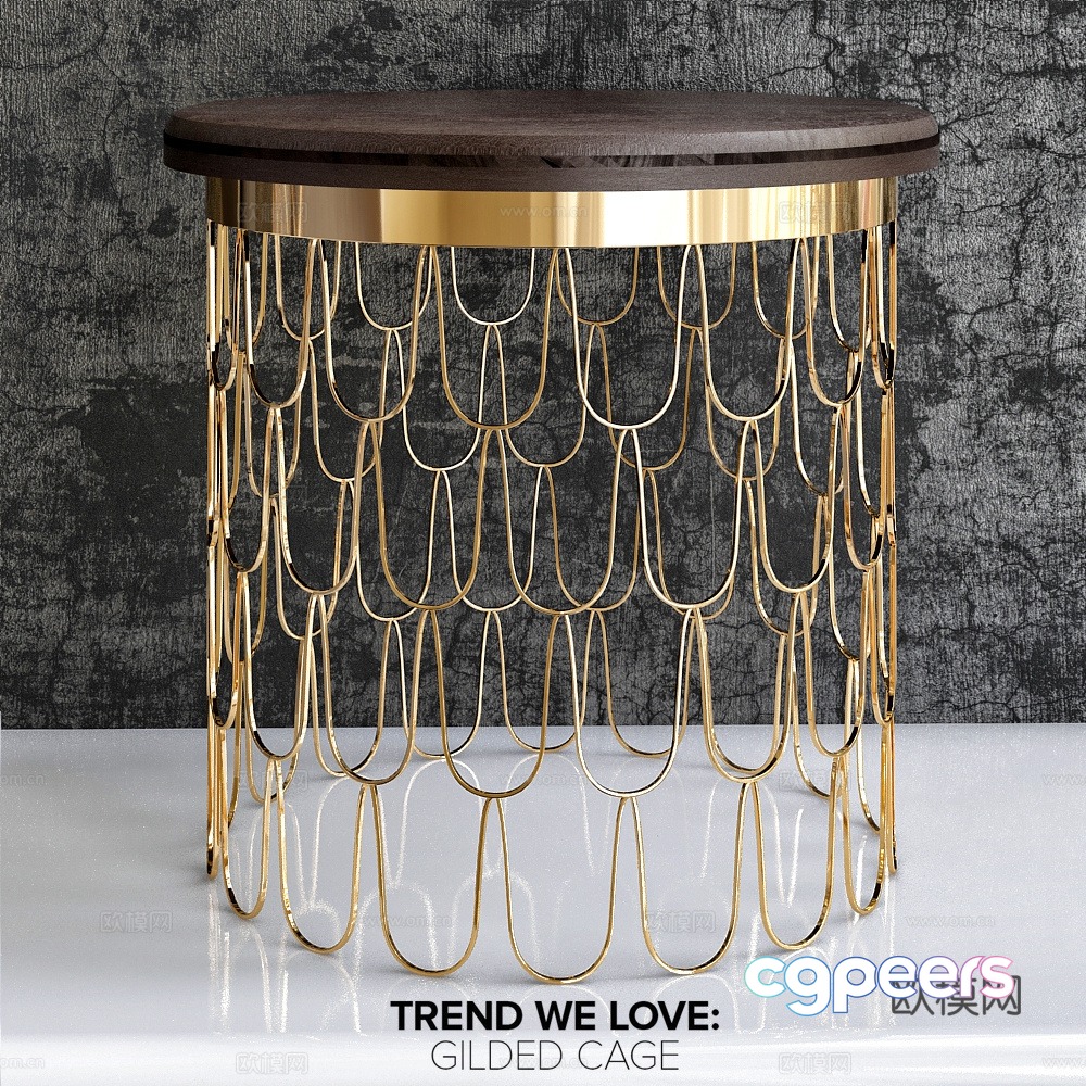 Modern round 3d model Modern round 3d model