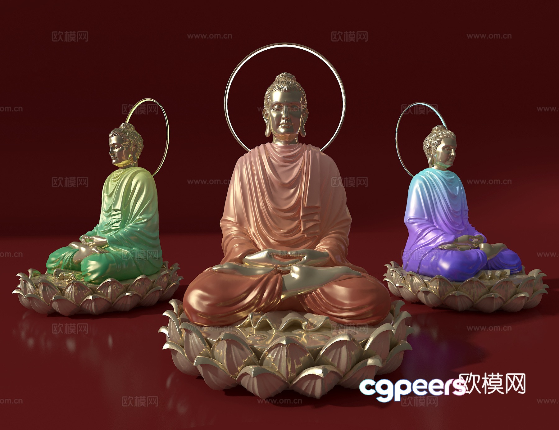 Buddha statue 3d model Buddha statue 3d model