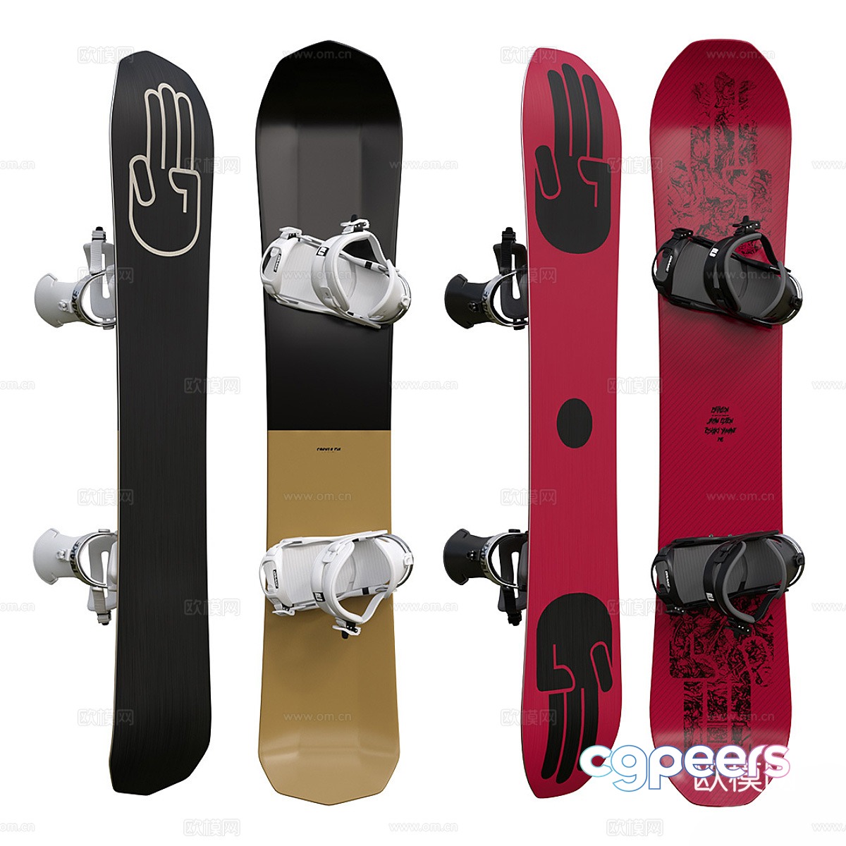 Snowboard 3d model Snowboard 3d model